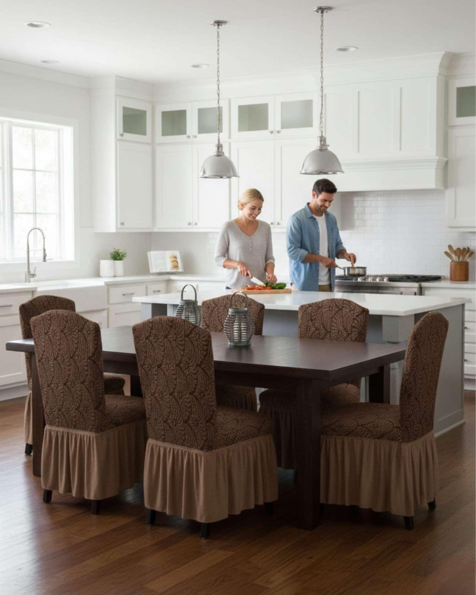 Pack de 6 fundas protectoras para sillas tejido 3D M8-2