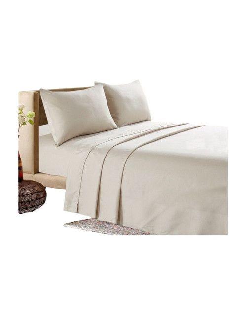 JUEGO DE SABANAS 200 HILOS 1 PLAZA BEIGE-0