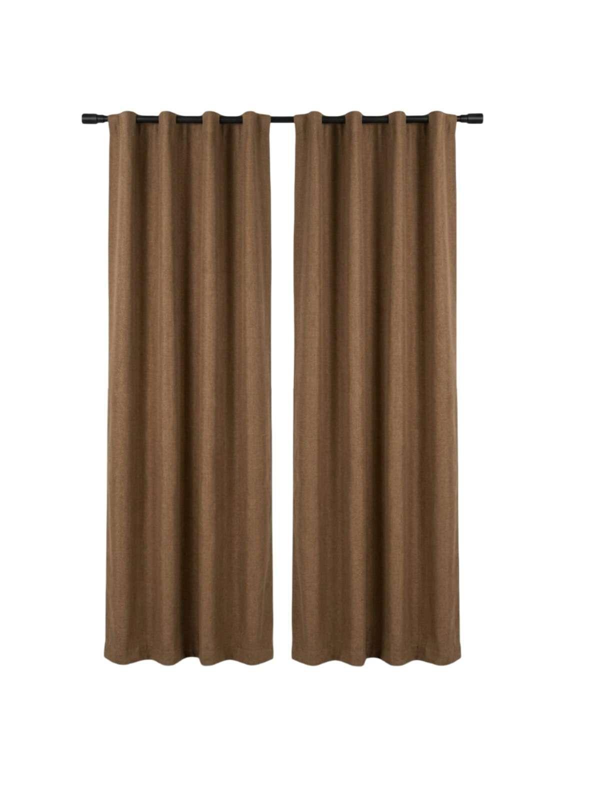 Set de Cortina Blackout medida 140x220 cm marron-2