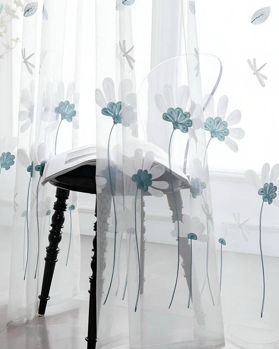 Pack de Visillo transparente con textura 140x230cmv11-2