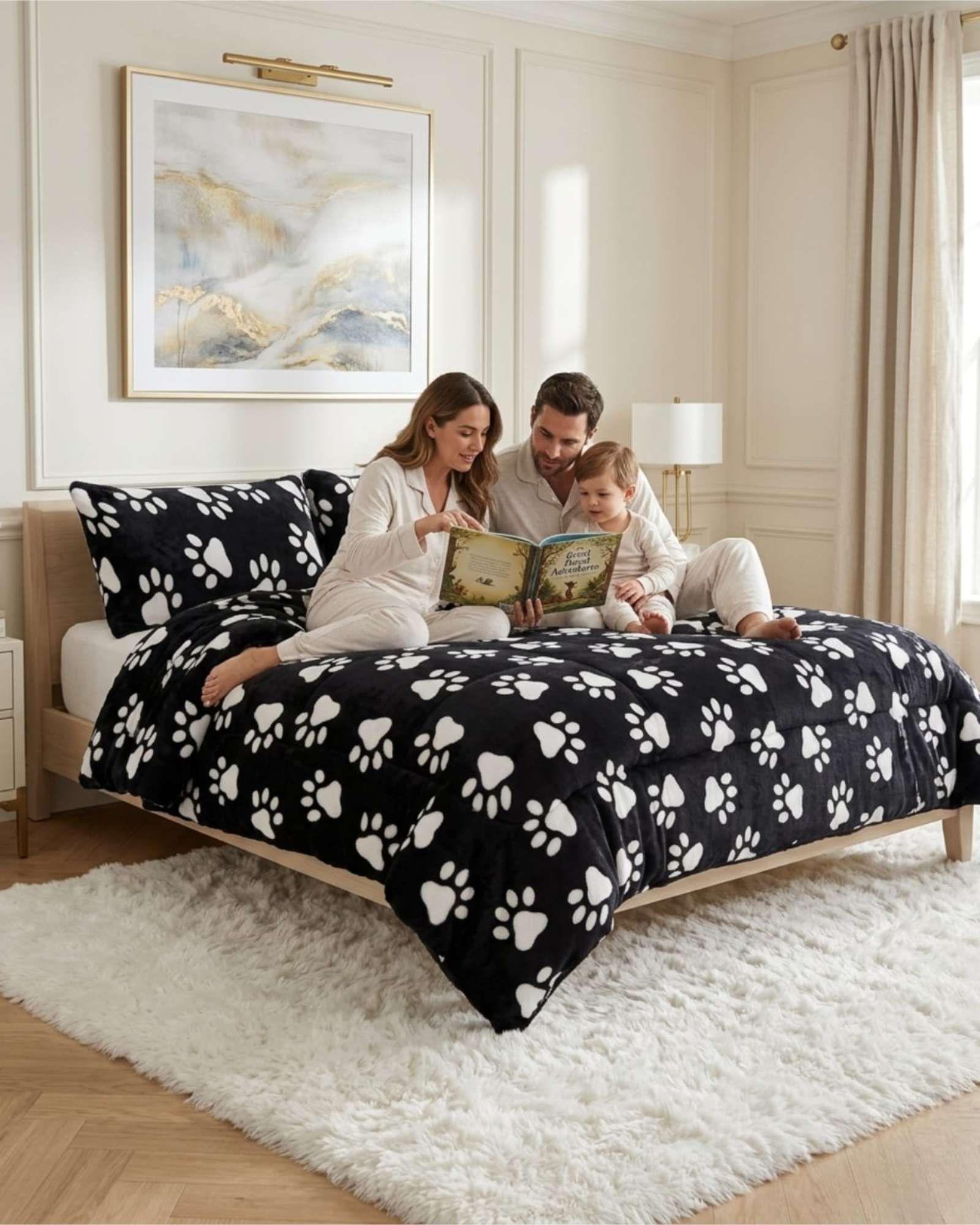 Cubrecamas Sherpa 2 Plazas Plush Ultra Suave De Lujo m12-3
