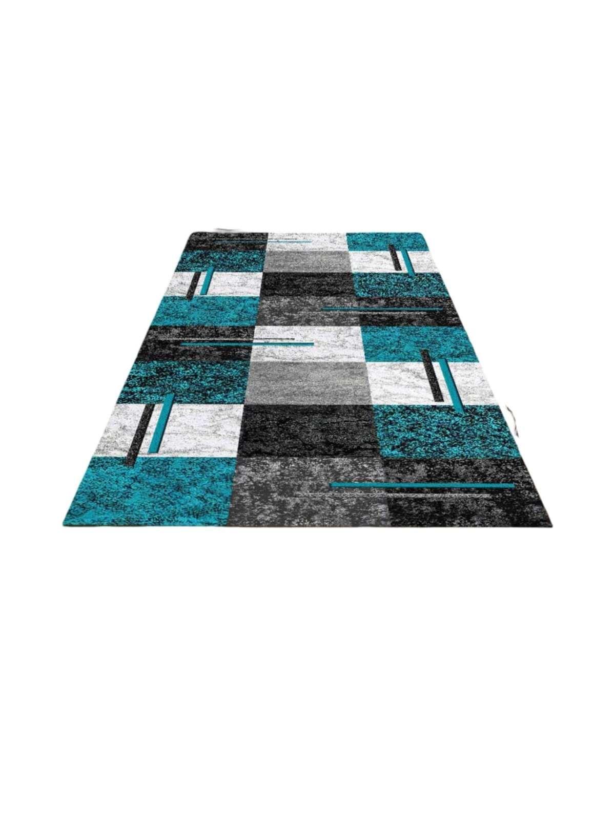 Alfombra De Pasillo Antideslizante 60x180 Suave Lavable azul-2