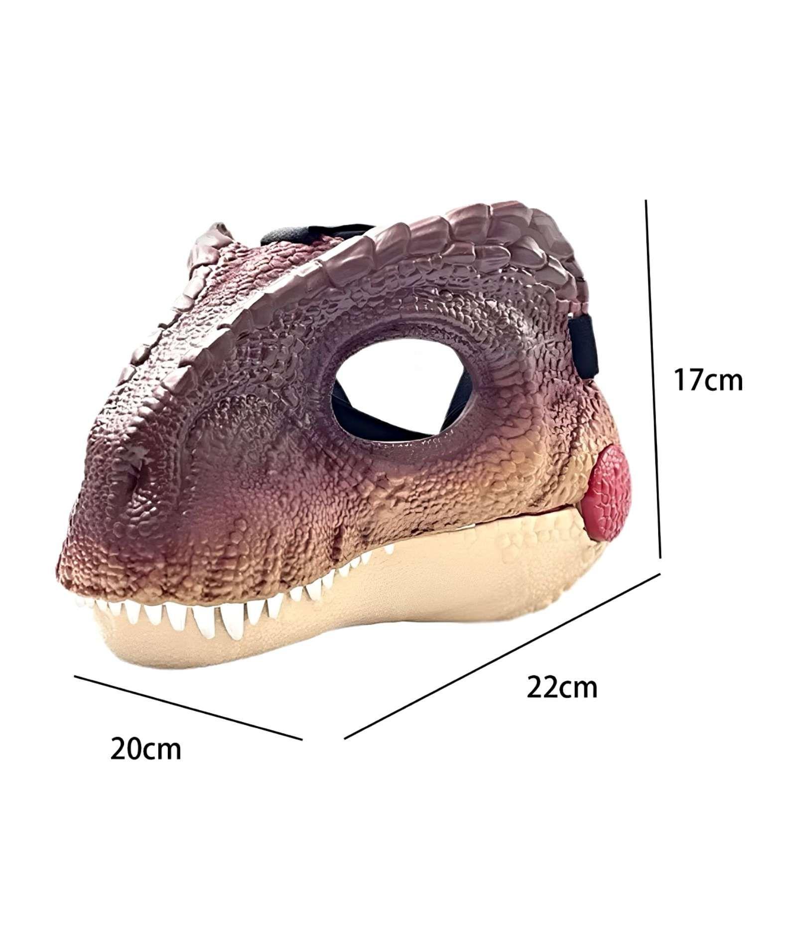 Juguete Máscara disfraz infantil de Dinosaurio CAFÉ-2
