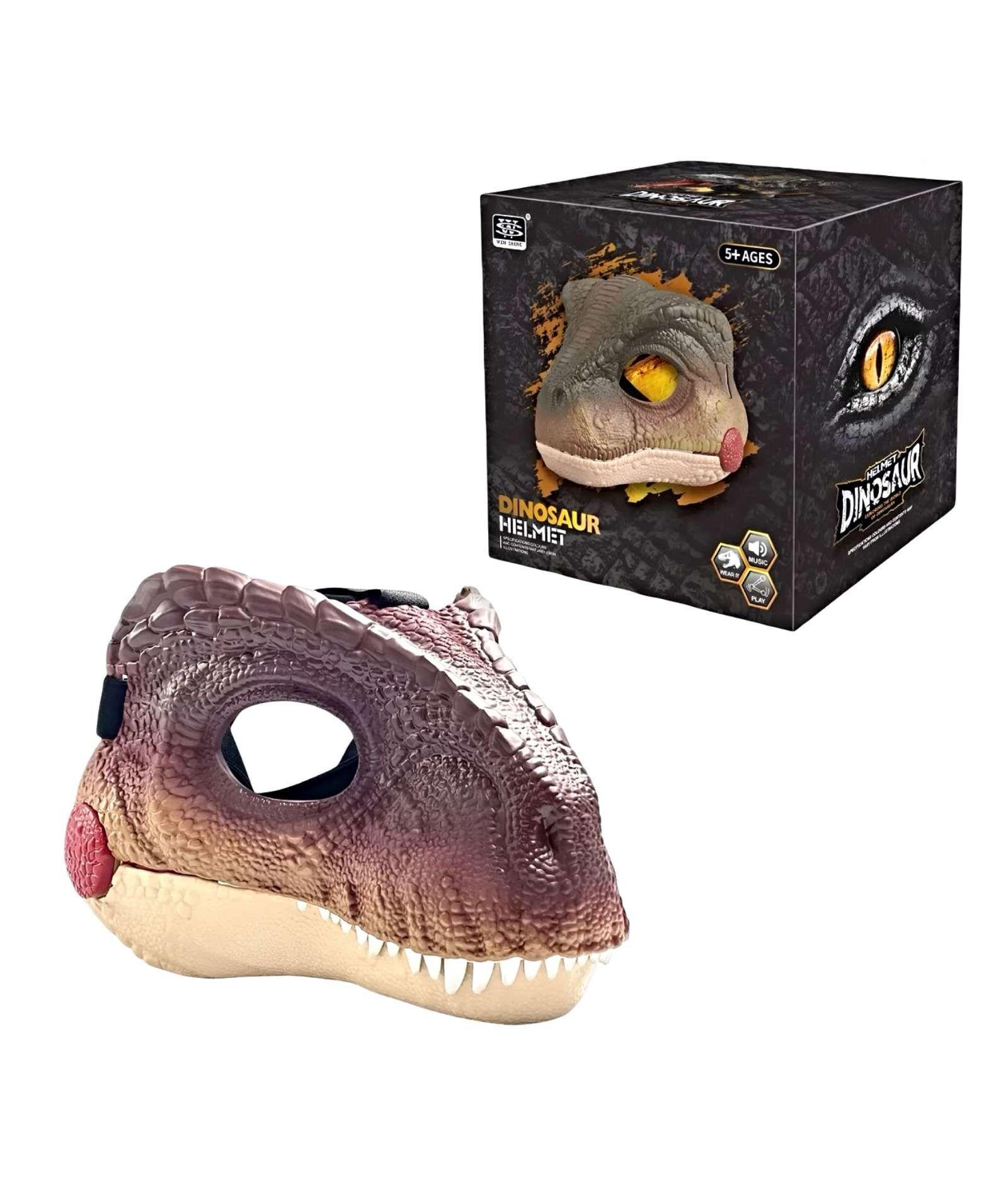 Juguete Máscara disfraz infantil de Dinosaurio CAFÉ-3
