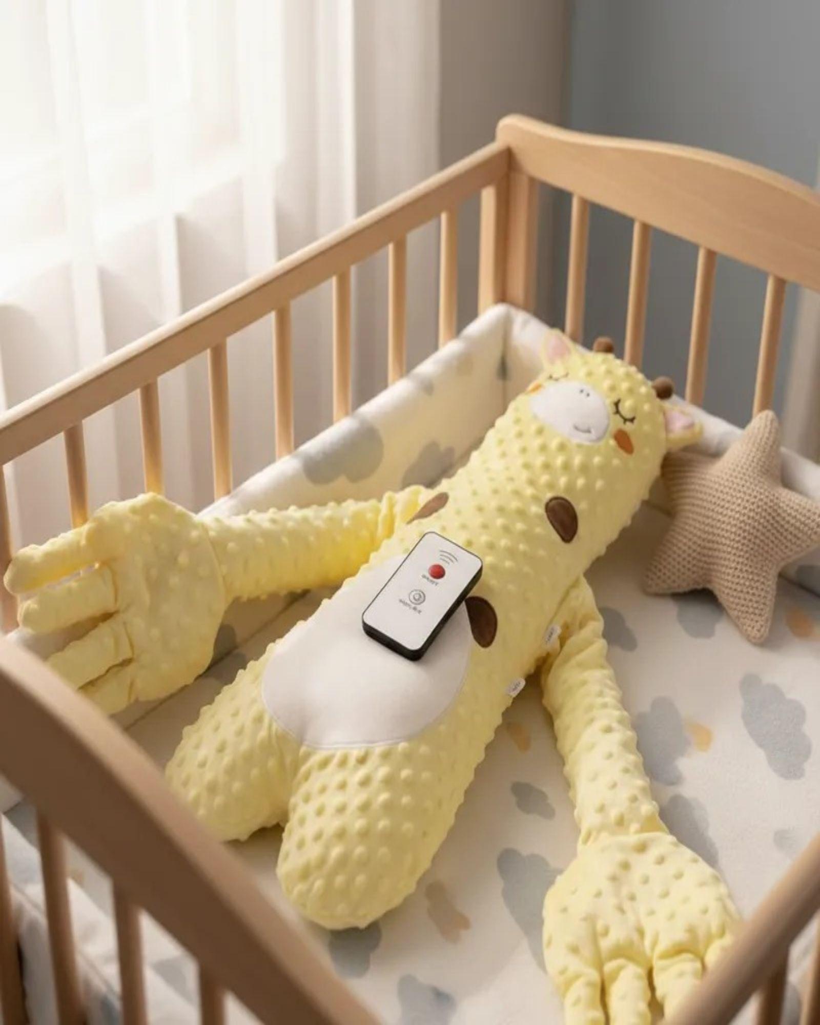 Peluche Palma Calmante Para Bebé Jirafa Amarilla-0