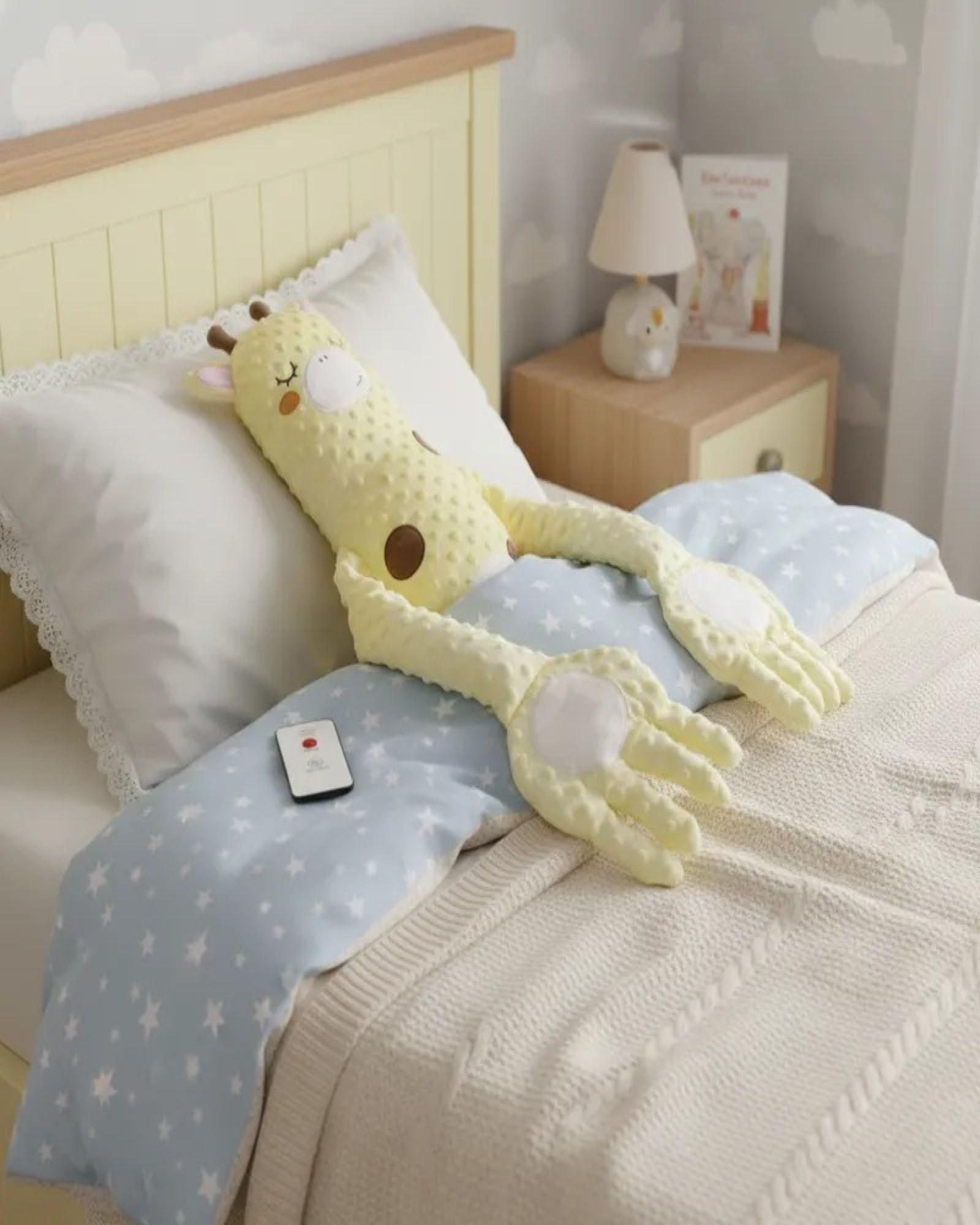 Peluche Palma Calmante Para Bebé Jirafa Amarilla-3