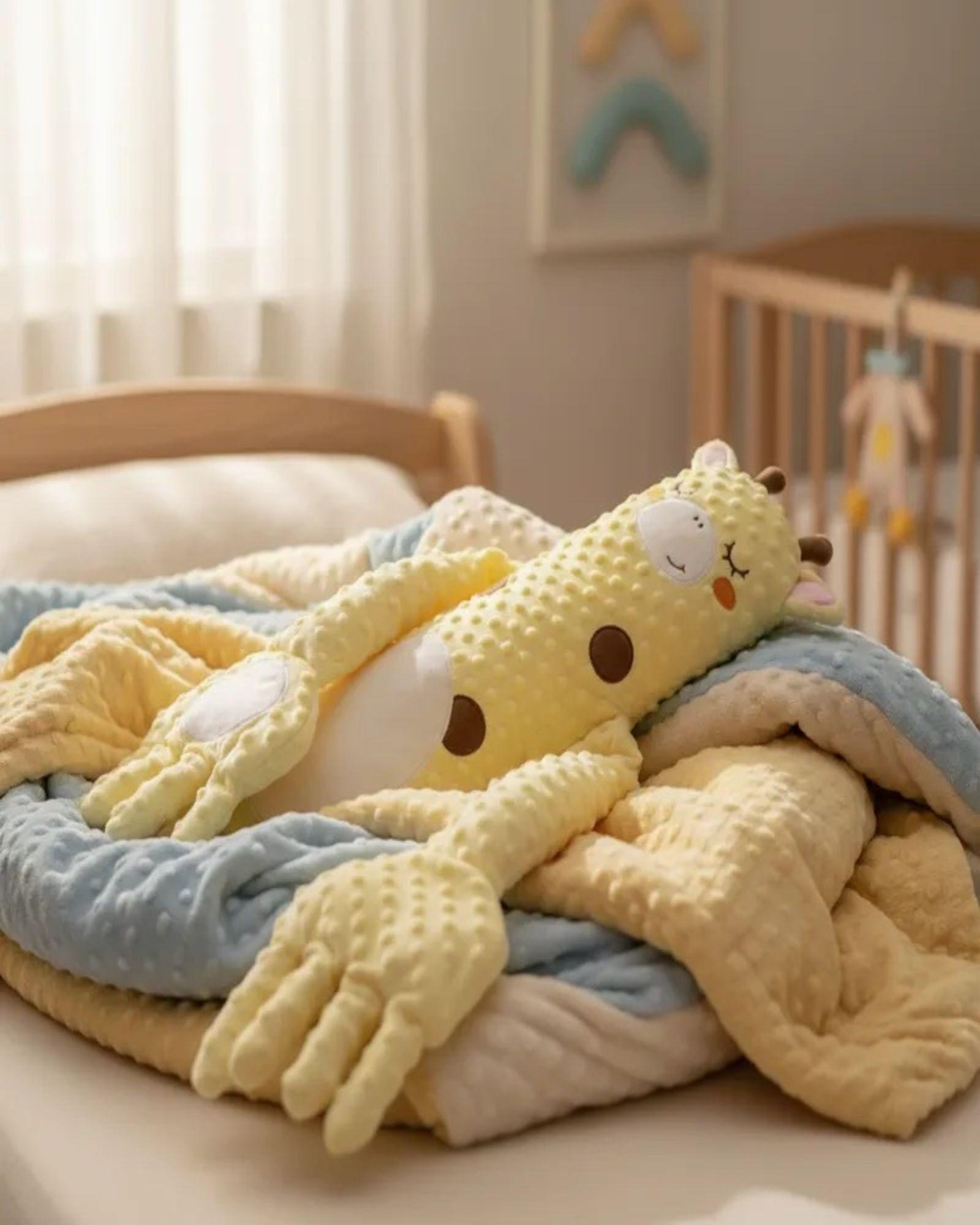 Peluche Palma Calmante Para Bebé Jirafa Amarilla-5