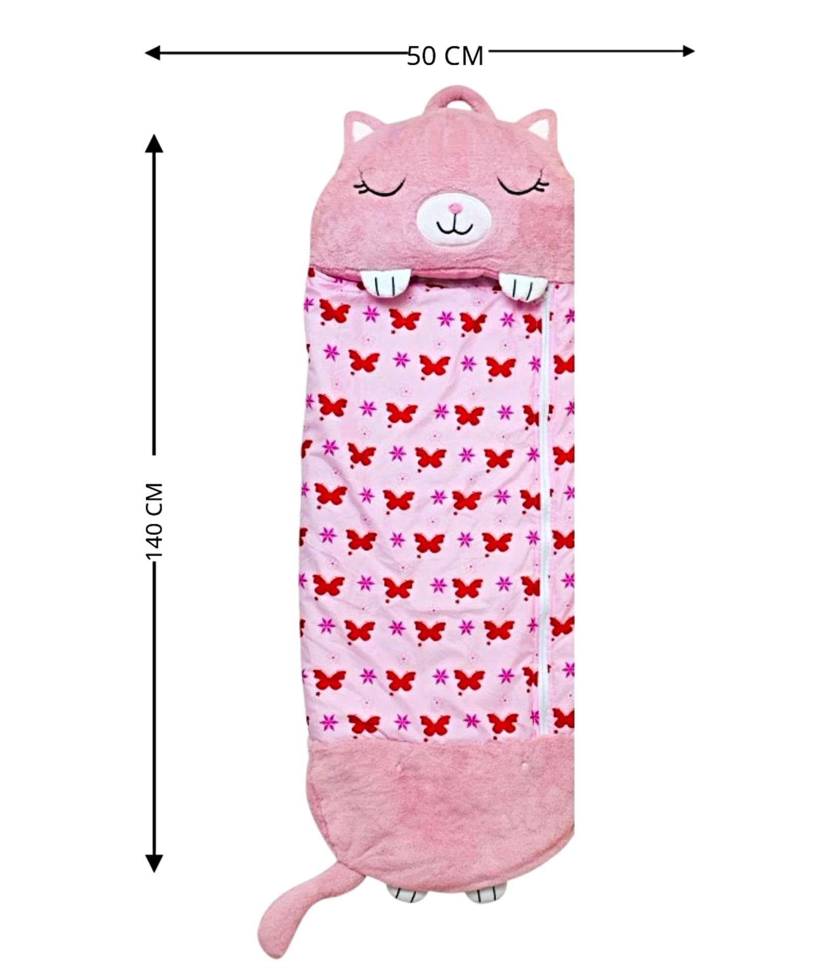 PELUCHE PARA DORMIR PARA NIÑO O NIÑA GATO ROSA-3