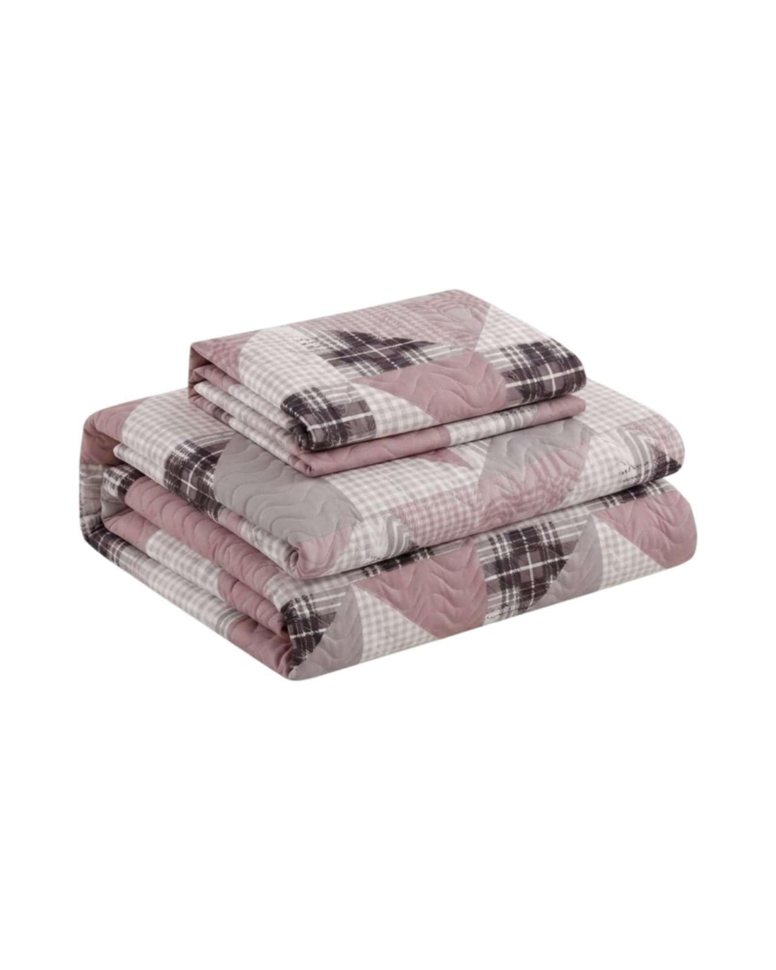 Cubrecama Quilt de Verano 1.5 Plazas Microfibra Ultra Liviano + 1 Funda 01-5