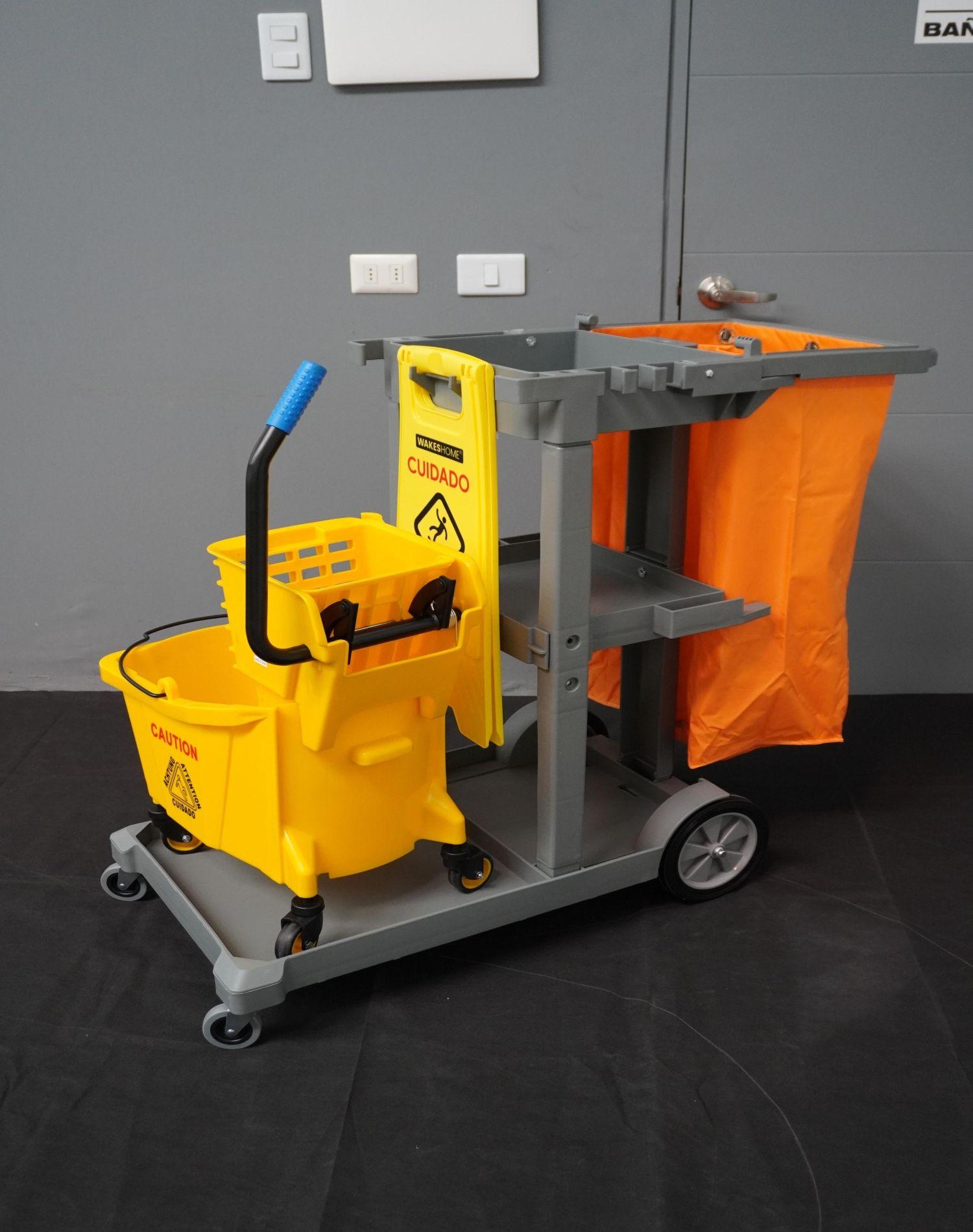 Carro Multiuso para Limpieza Completa con Ruedas-1