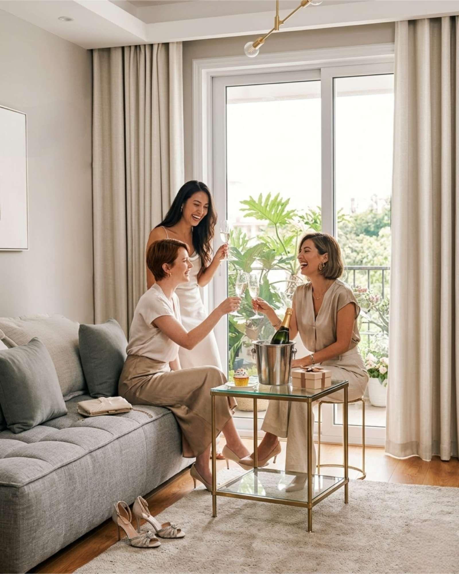 Set de Cortinas Blackout Engomadas Modernas de Lujo m17-3