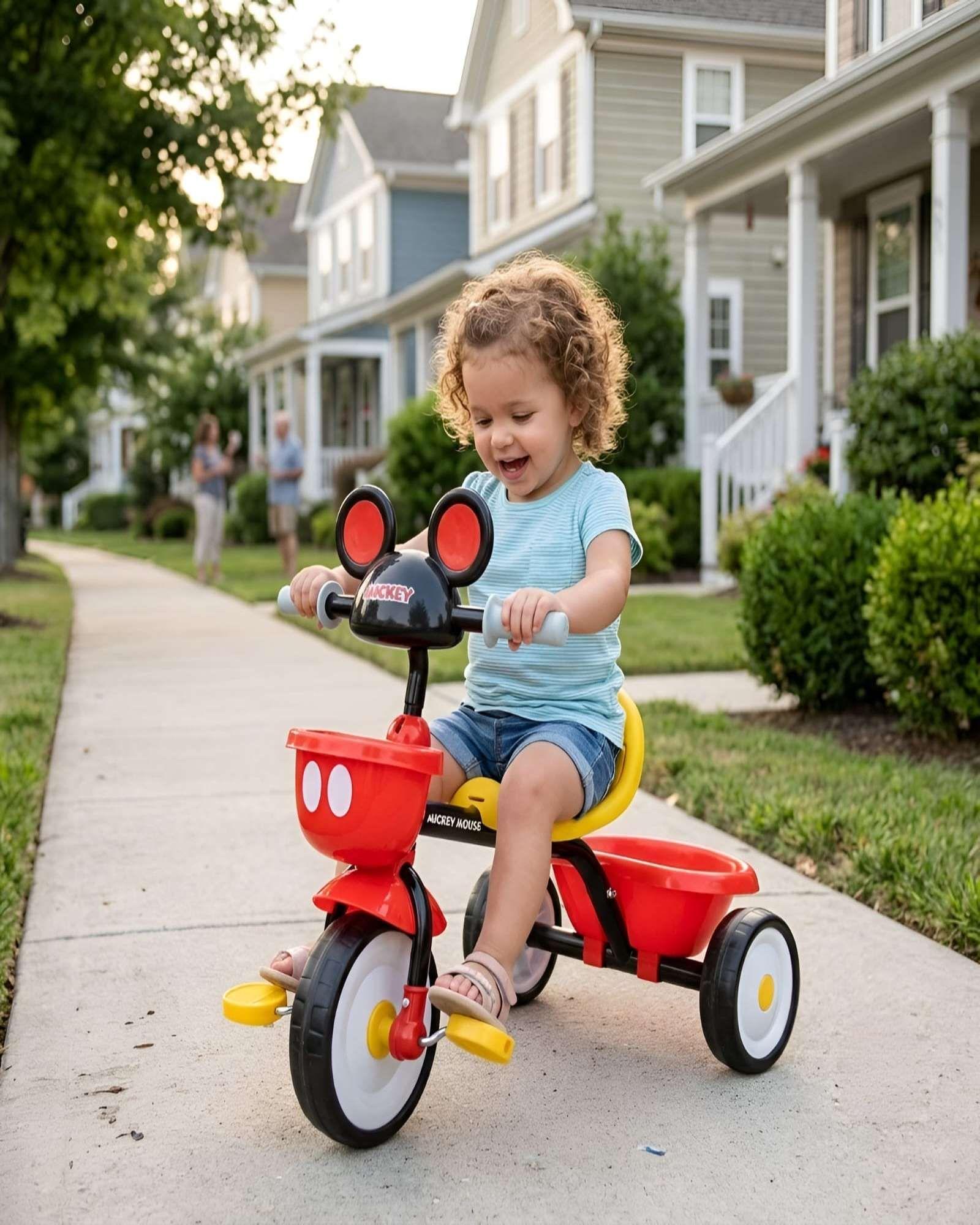 Triciclo Infantil Con Pedales Para Niños Mickey Mouse-1