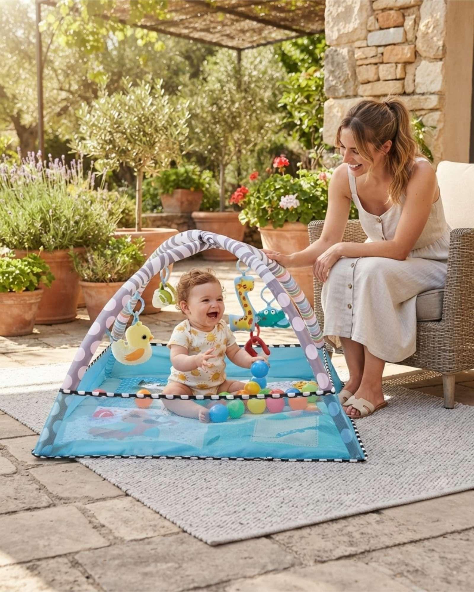 Gimnasio Y Centro De Actividades Para Bebe 2 En 1 Didactico m1-0