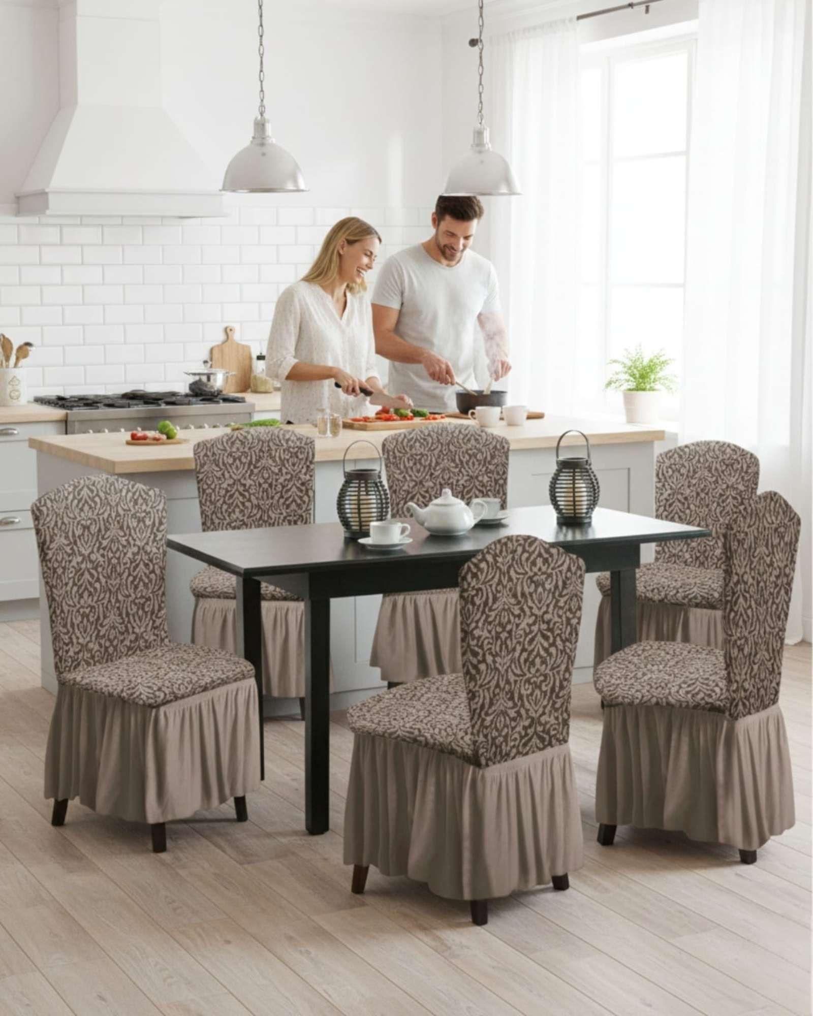 Pack de 6 fundas protectoras para sillas tejido 3D M2-3