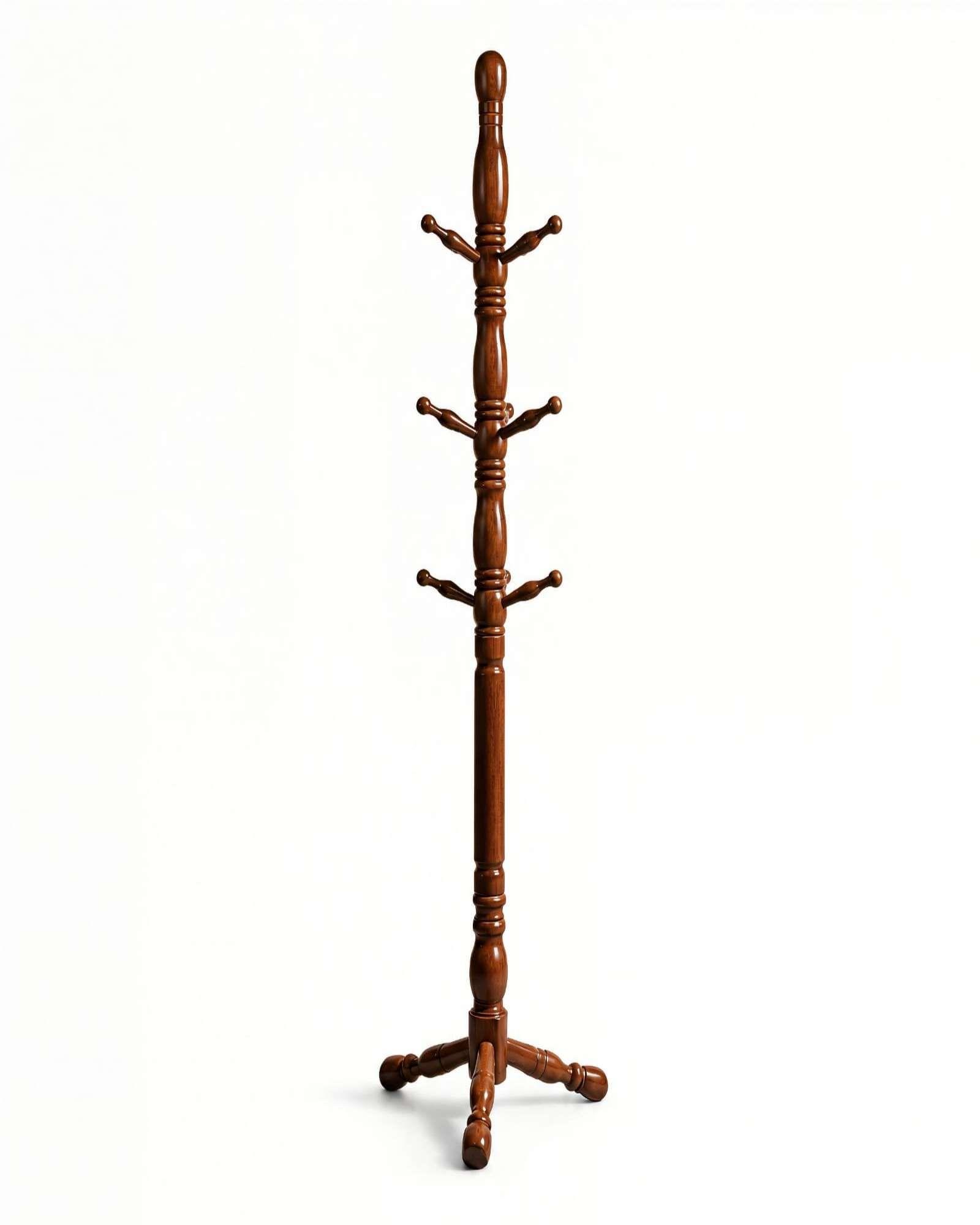 Perchero Clásico 180 cm Madera de Roble De Alta Calidad m1-5