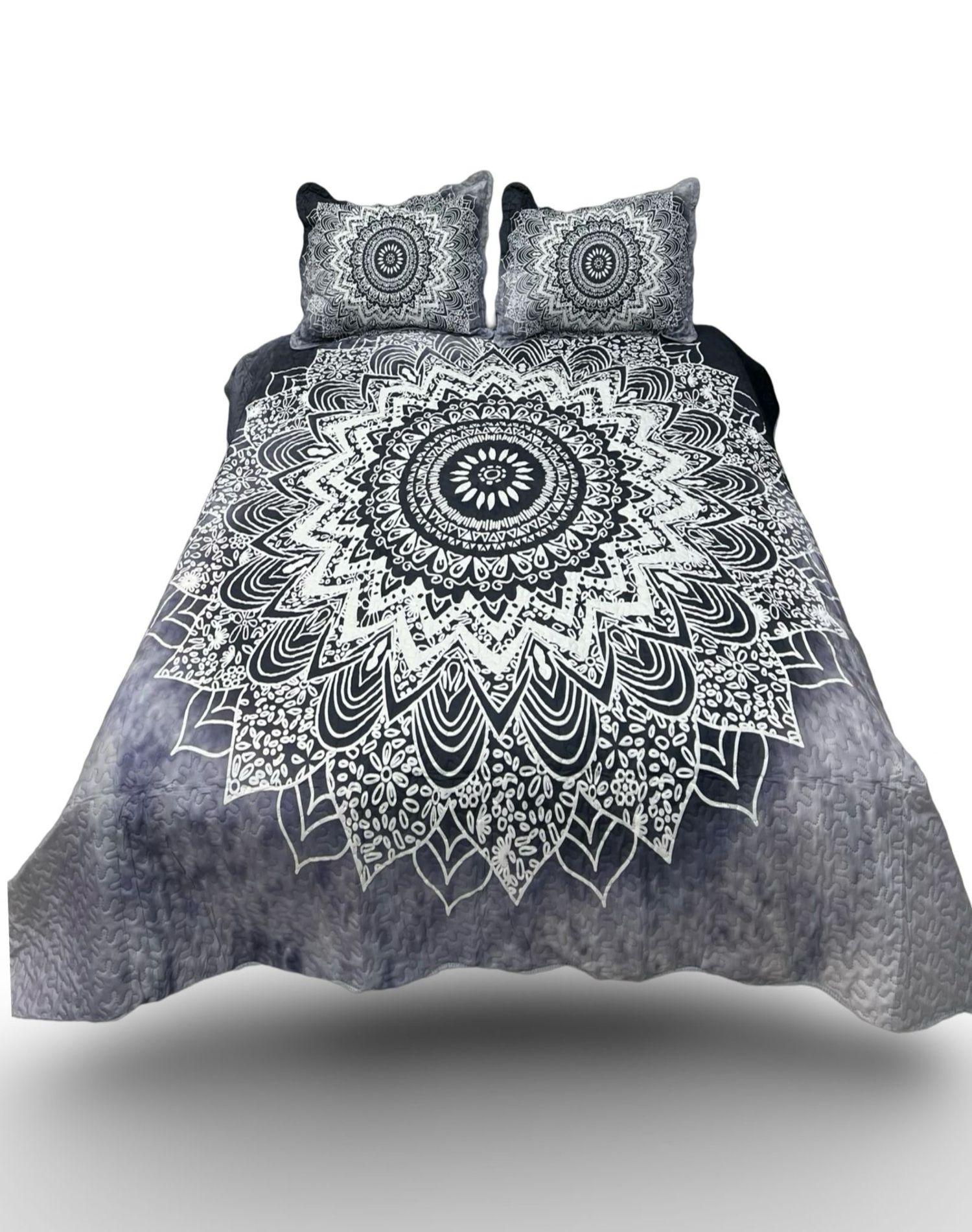 Quilt Mandala 2 Plazas - Cubrecama Decorativo A1-0