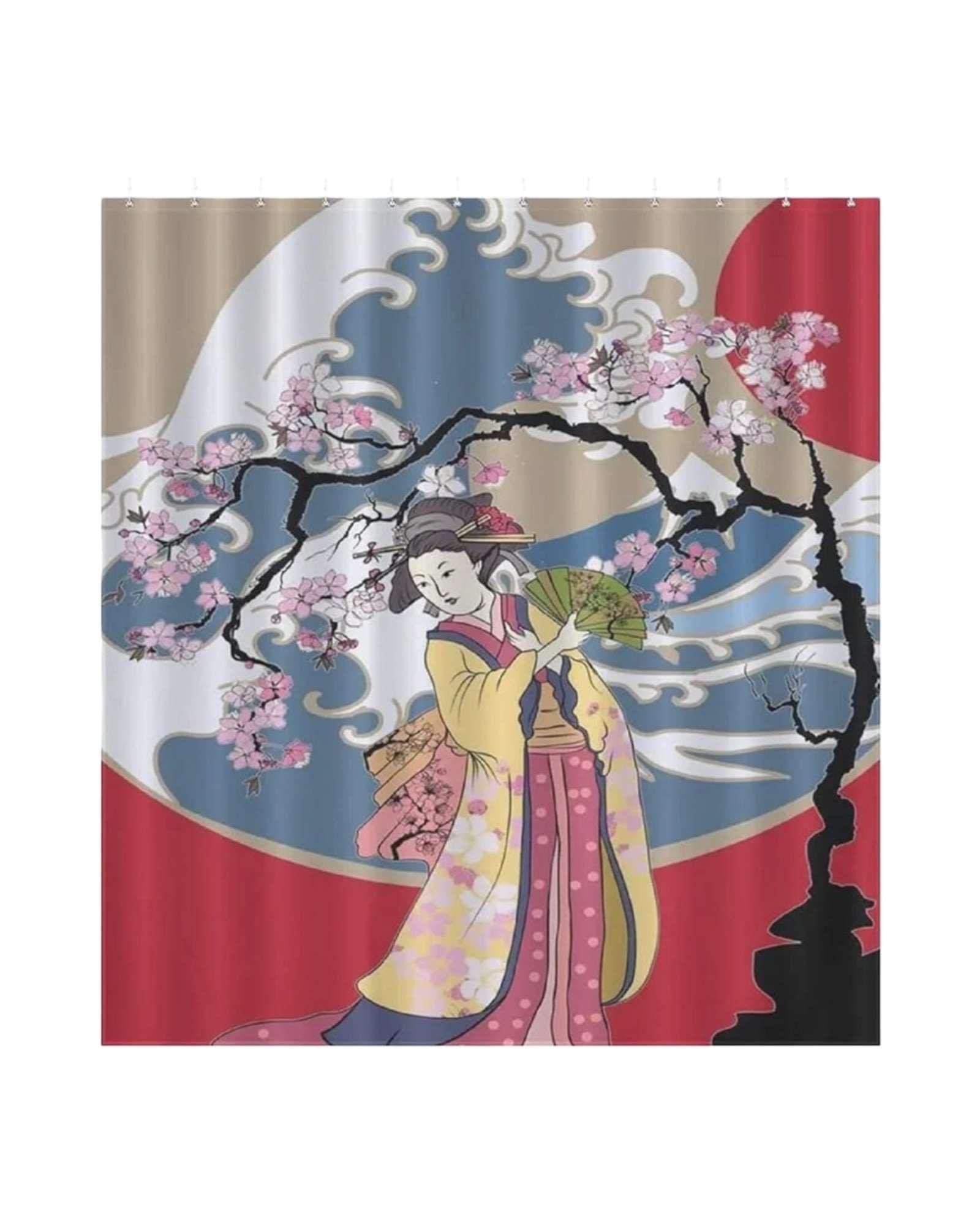 CORTINA DE GENERO CON PROTECTOR DE DUCHA set24-4