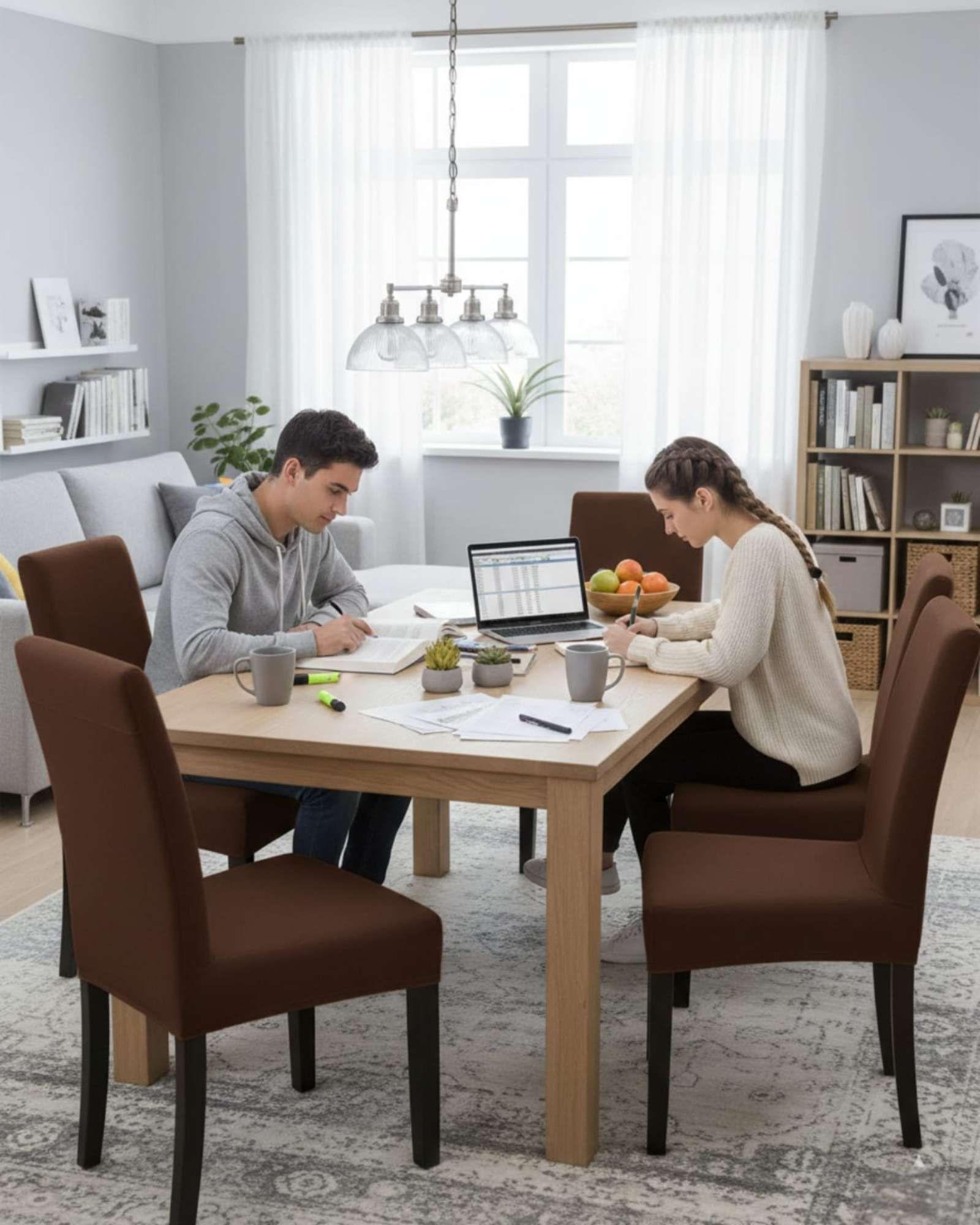 Pack de 6 fundas elasticas para sillas con diseño moderno M20-3