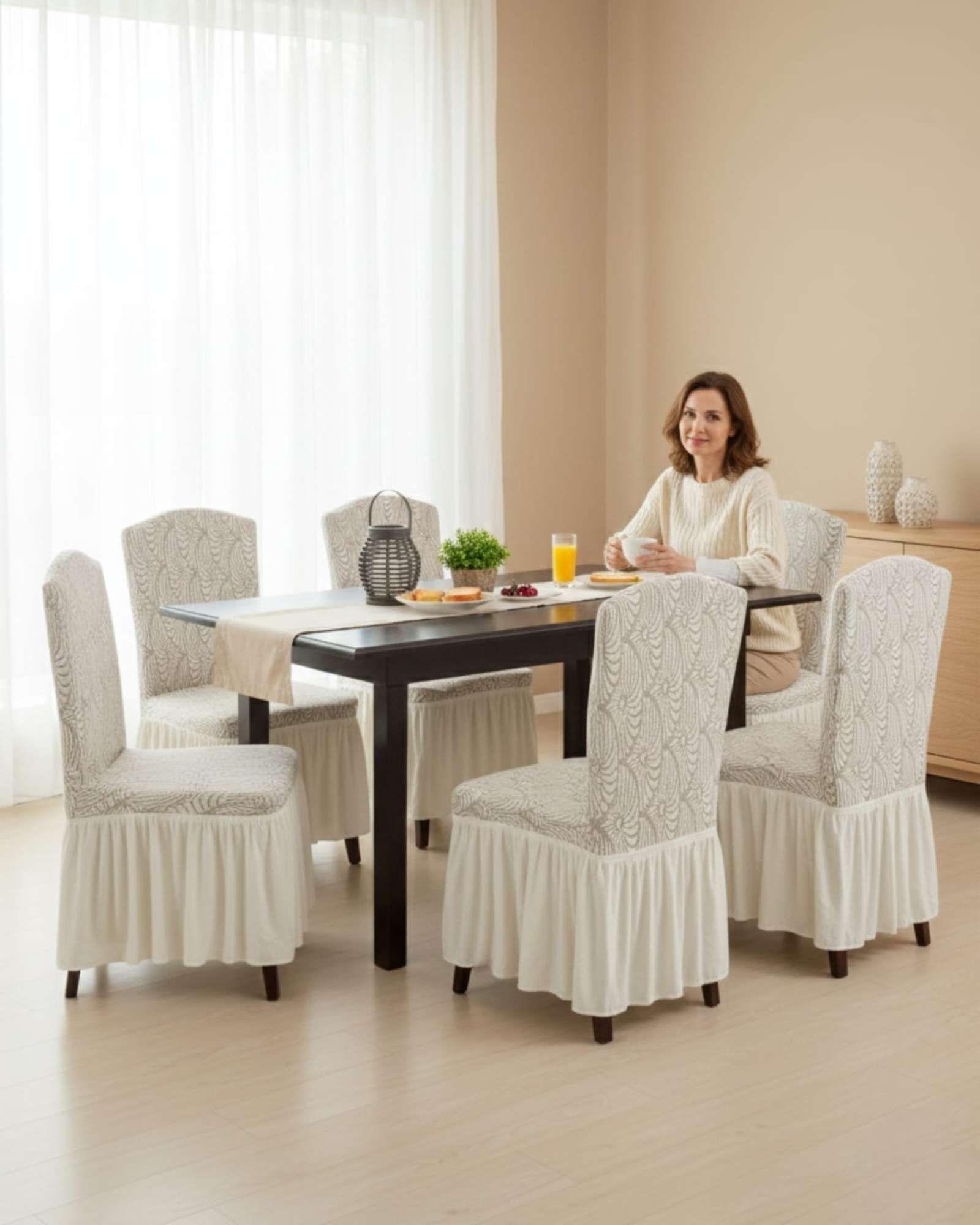 Pack de 6 fundas protectoras para sillas tejido 3D M6-2