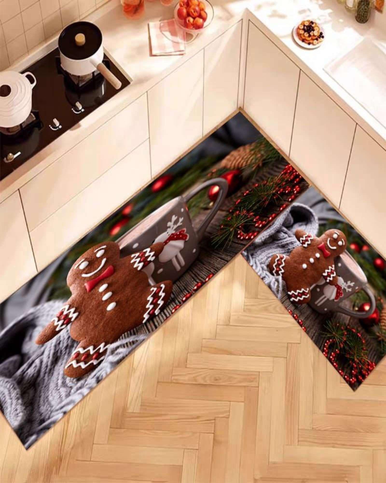 SET DE ALFOMBRA NAVIDEÑA PARA LA COCINA s10-3