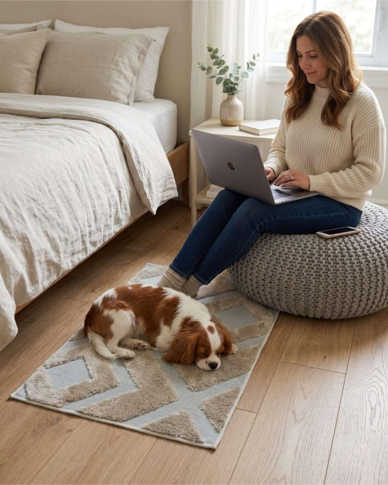 Alfombra Bajada De Cama 50x80 Cm Estilo Jacquard m4-2