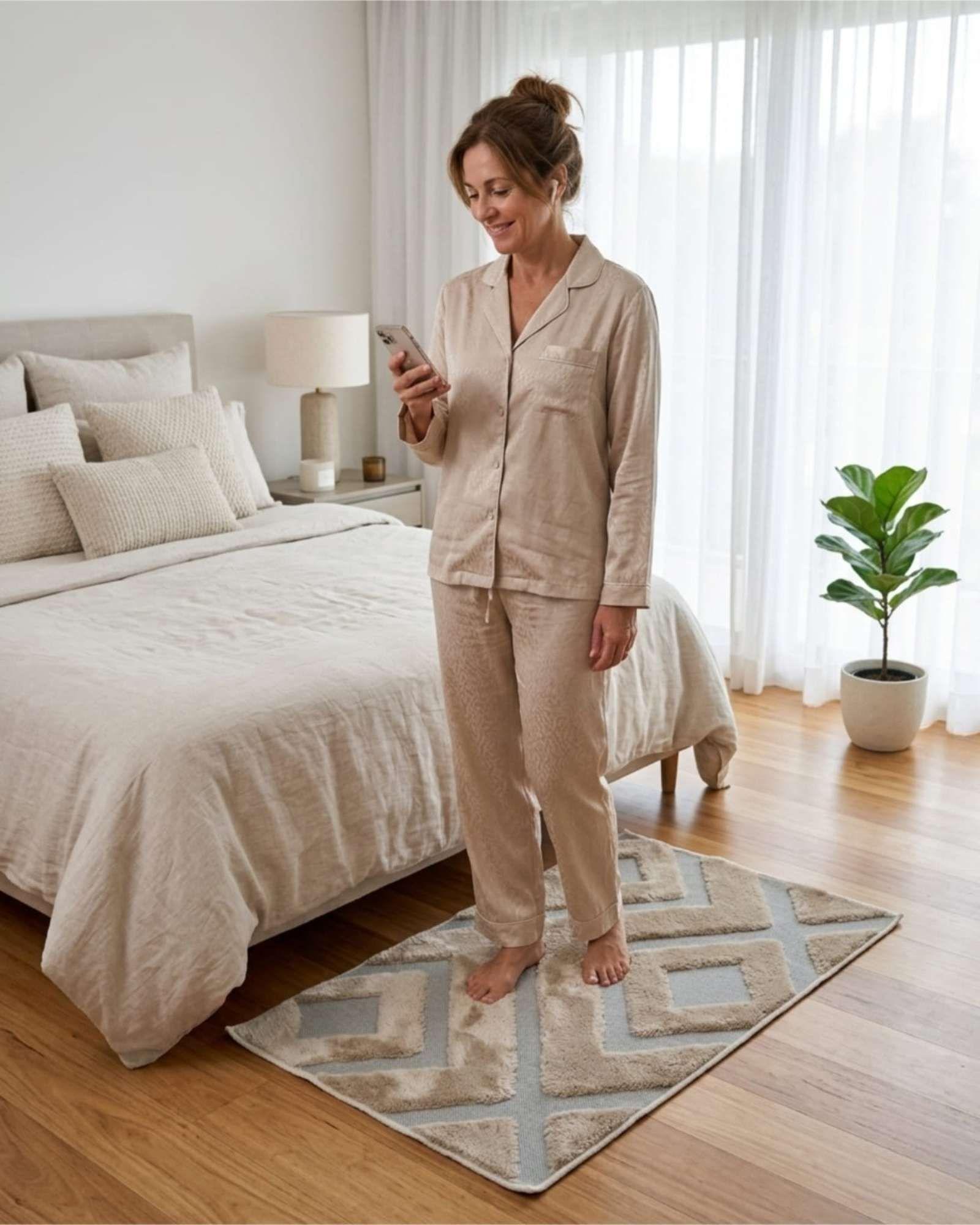 Alfombra Bajada De Cama 50x80 Cm Estilo Jacquard m4-4