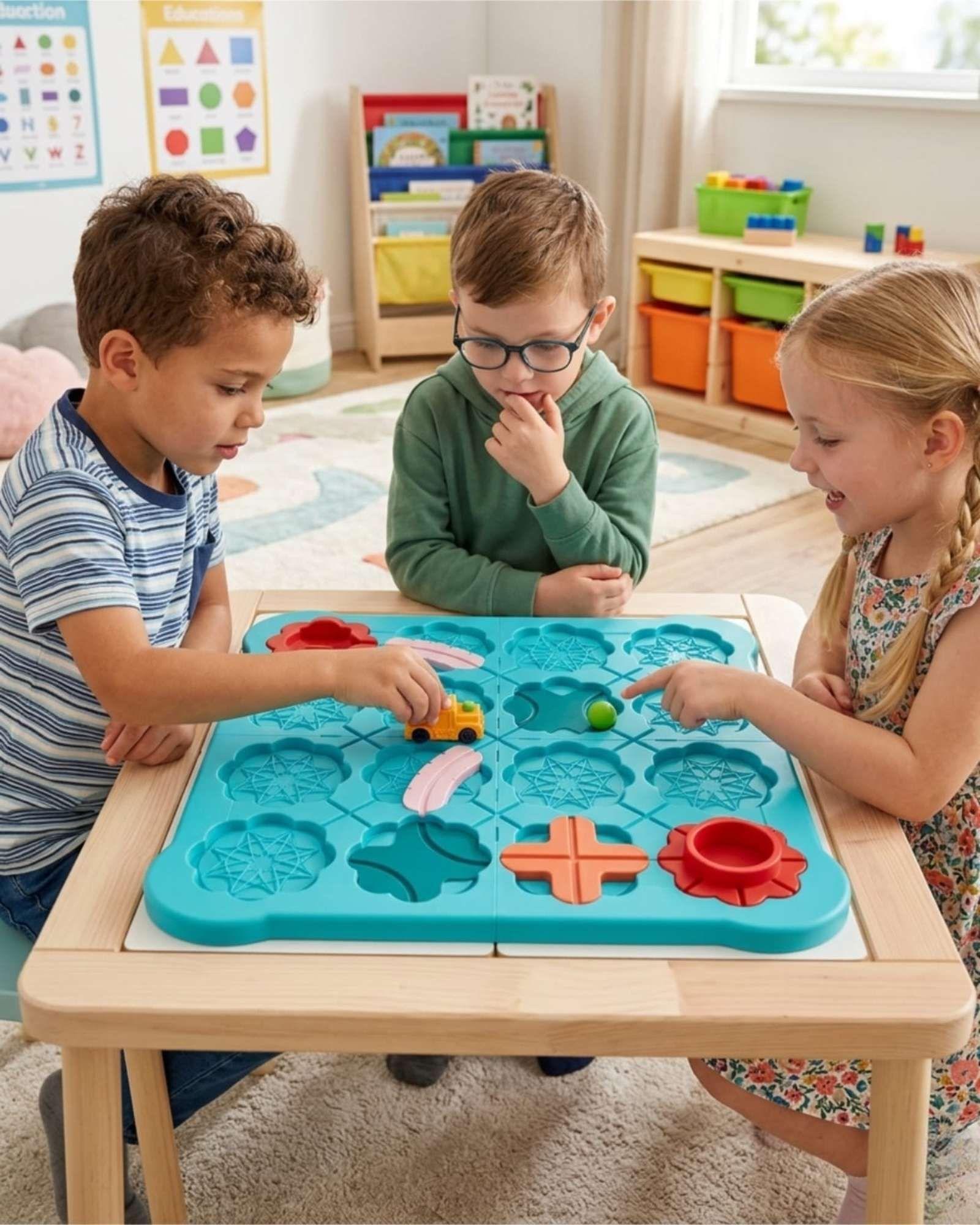 Juego Laberinto Pista de Madera Didáctica Infantil-2