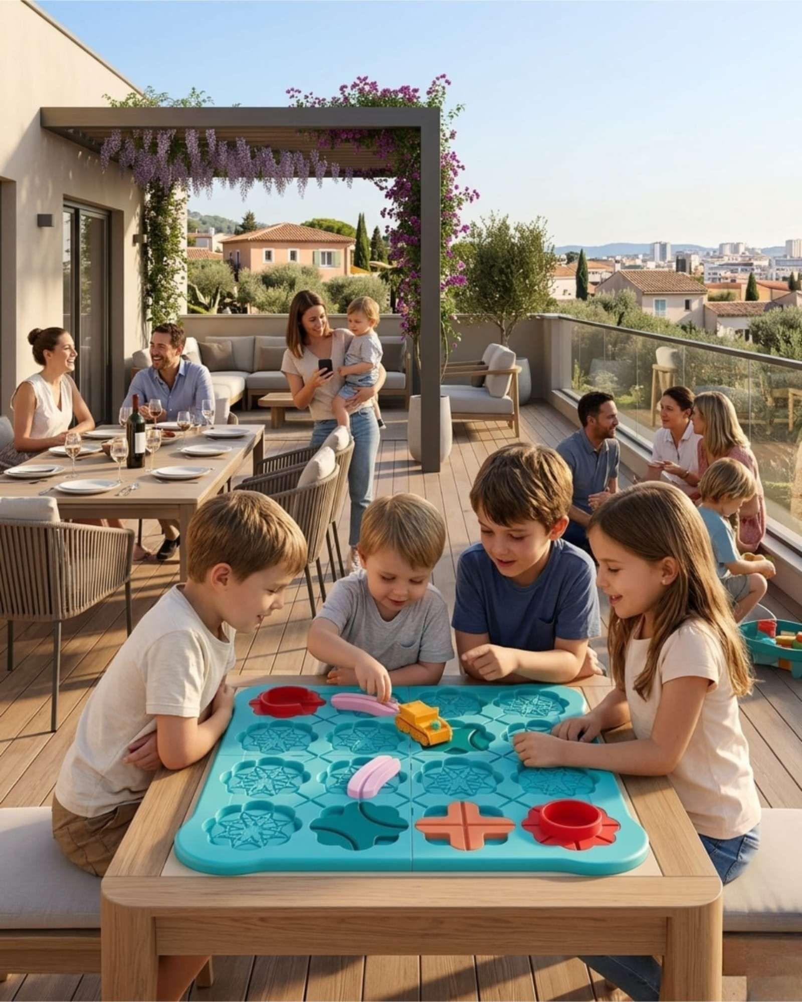 Juego Laberinto Pista de Madera Didáctica Infantil-4