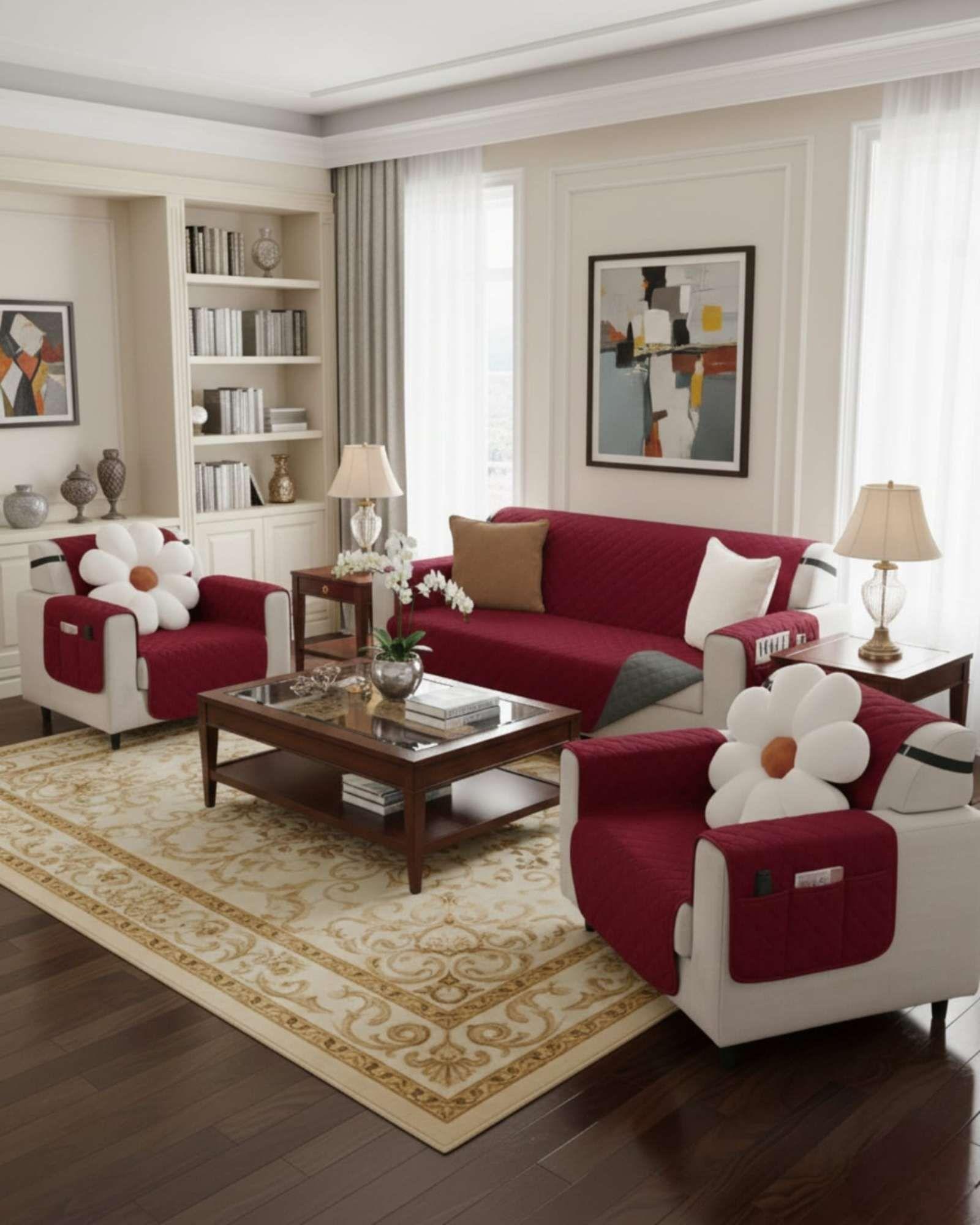 Cubre sillon reversibles con bolsas sest de 3 piezas 3+1+1 negro-0