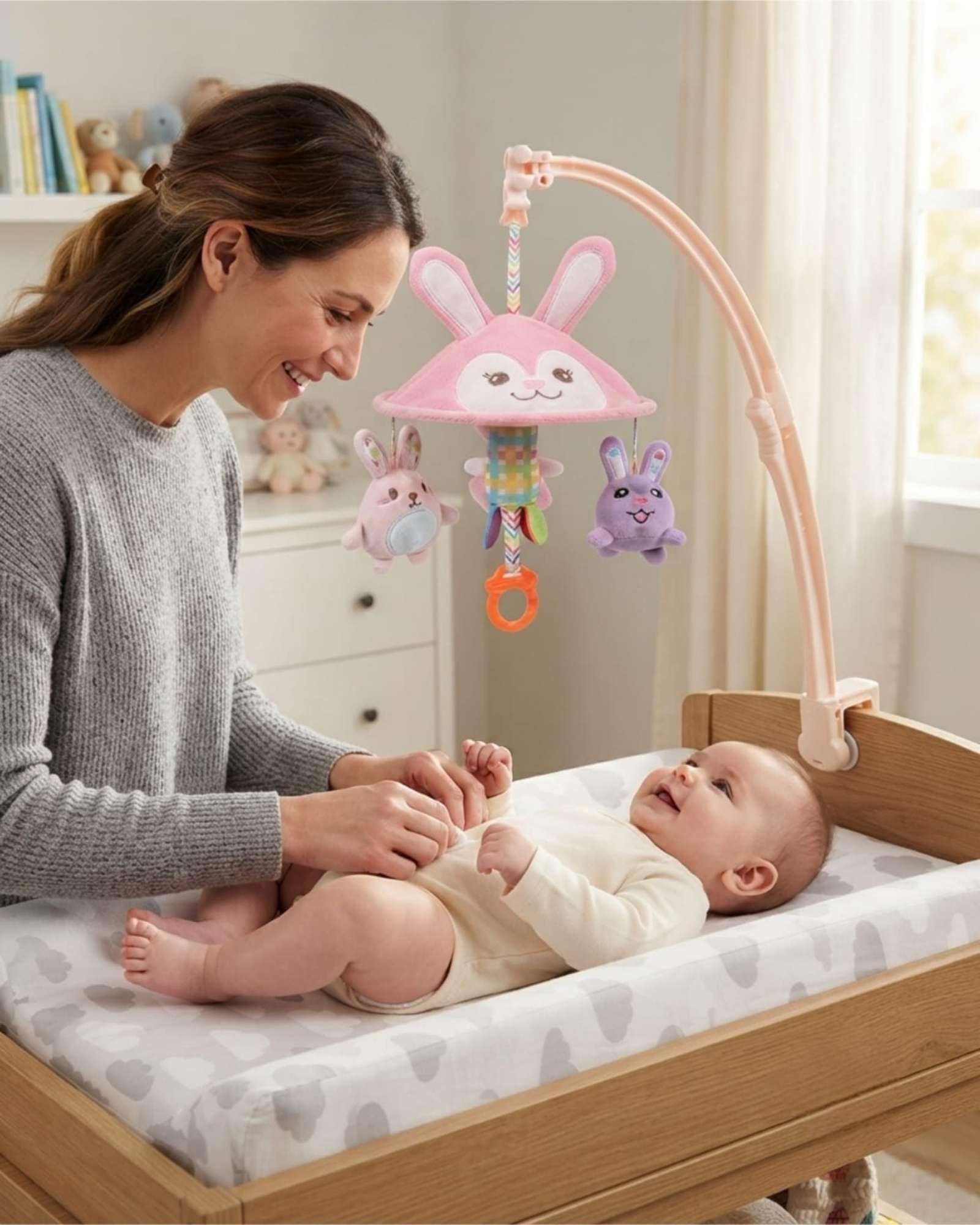 Juguete Colgante Estimulación Para Coche y Cuna Bebés Sonajero 03-0