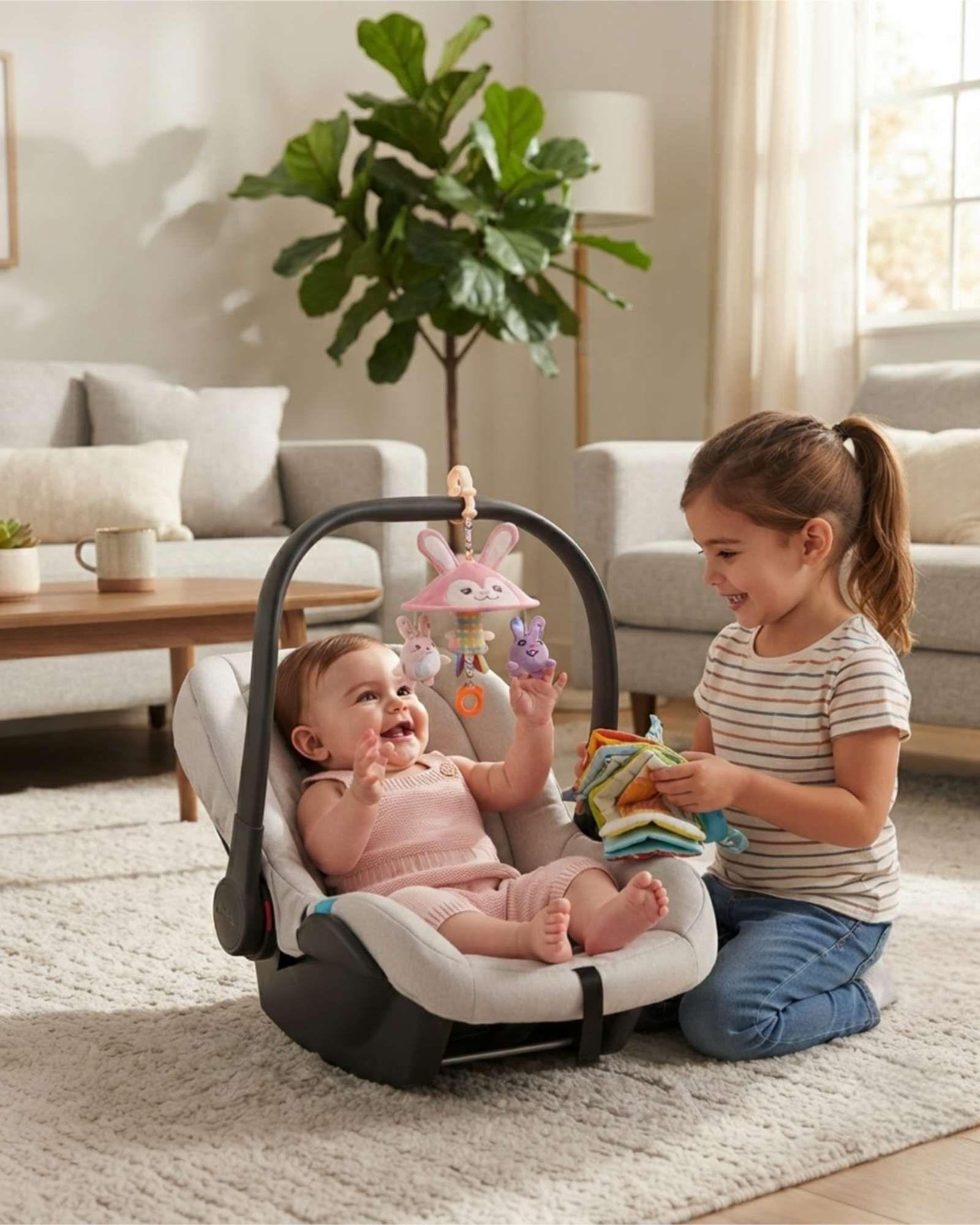 Juguete Colgante Estimulación Para Coche y Cuna Bebés Sonajero 03-1