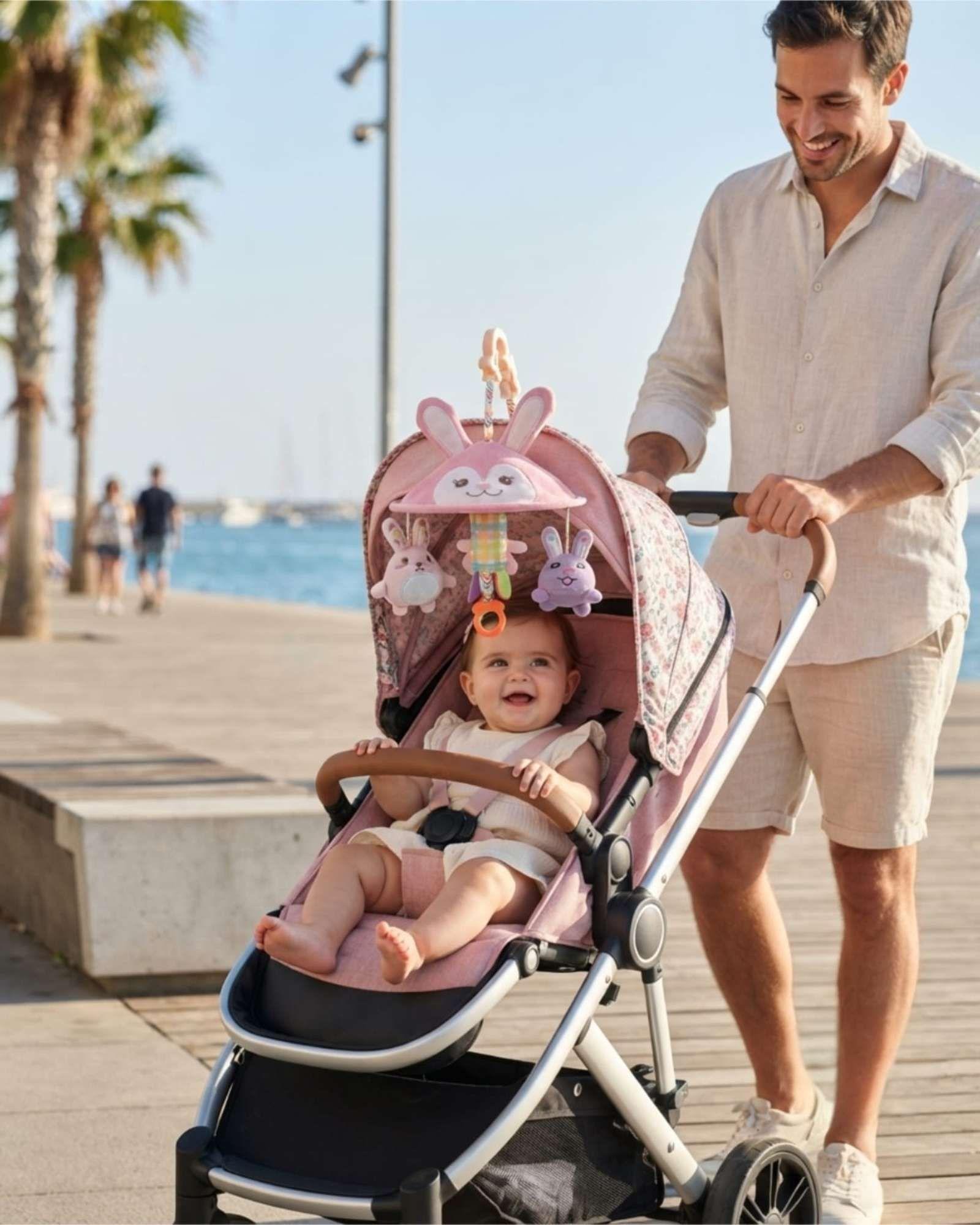 Juguete Colgante Estimulación Para Coche y Cuna Bebés Sonajero 03-3
