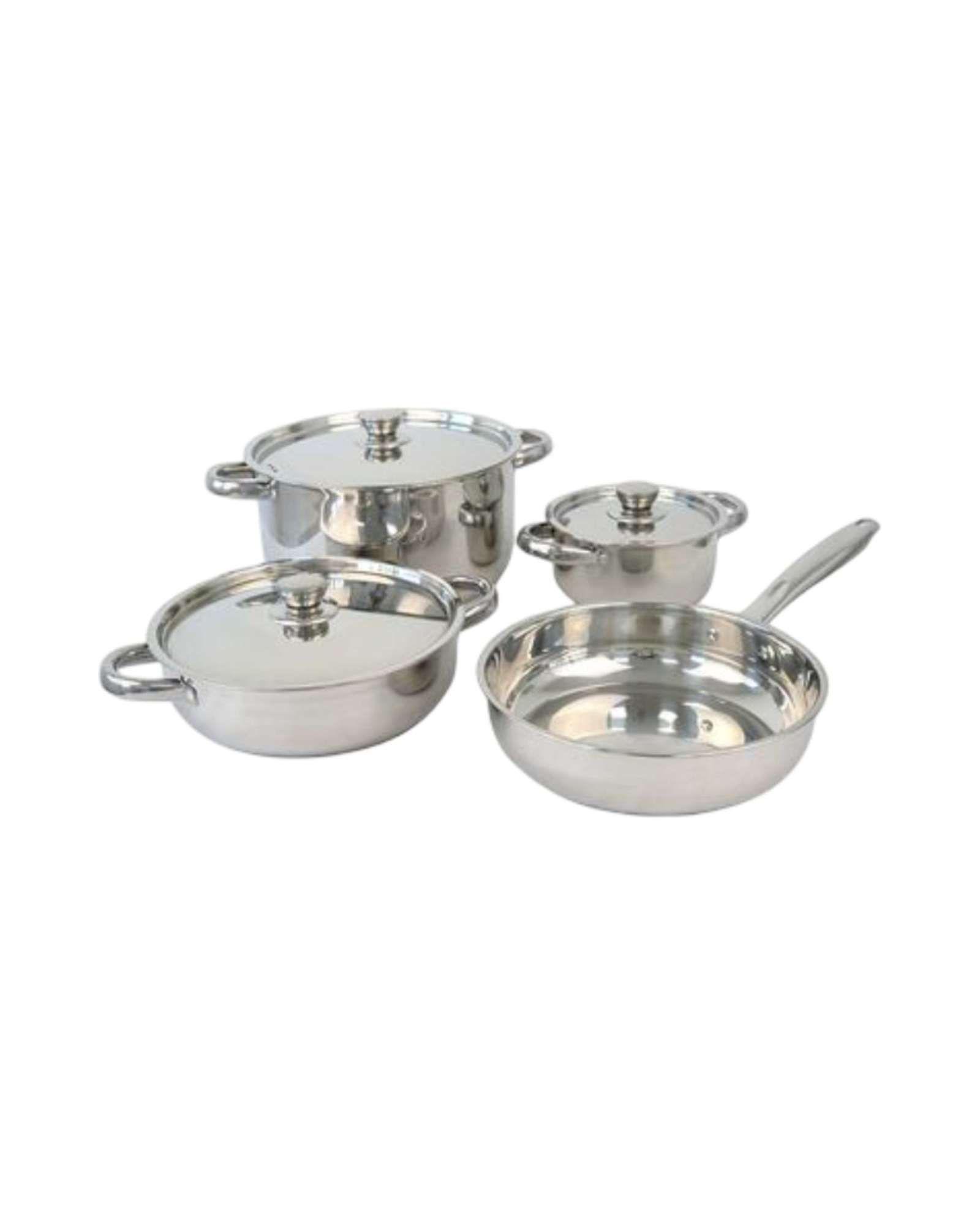 Batería De Cocina Antiadherente 7 Piezas Juego De Ollas Y Sartenes-5