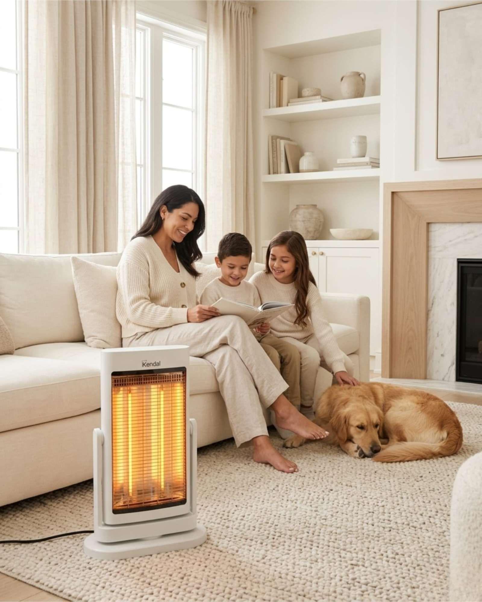 Calefactor Kendal Eléctrico Kfc-90-d1 Fibra Carbono 900w-2