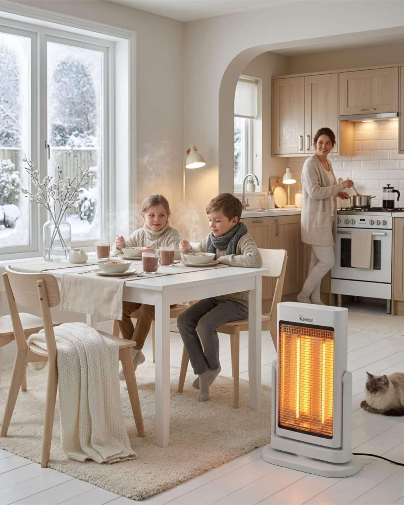 Calefactor Kendal Eléctrico Kfc-90-d1 Fibra Carbono 900w-3