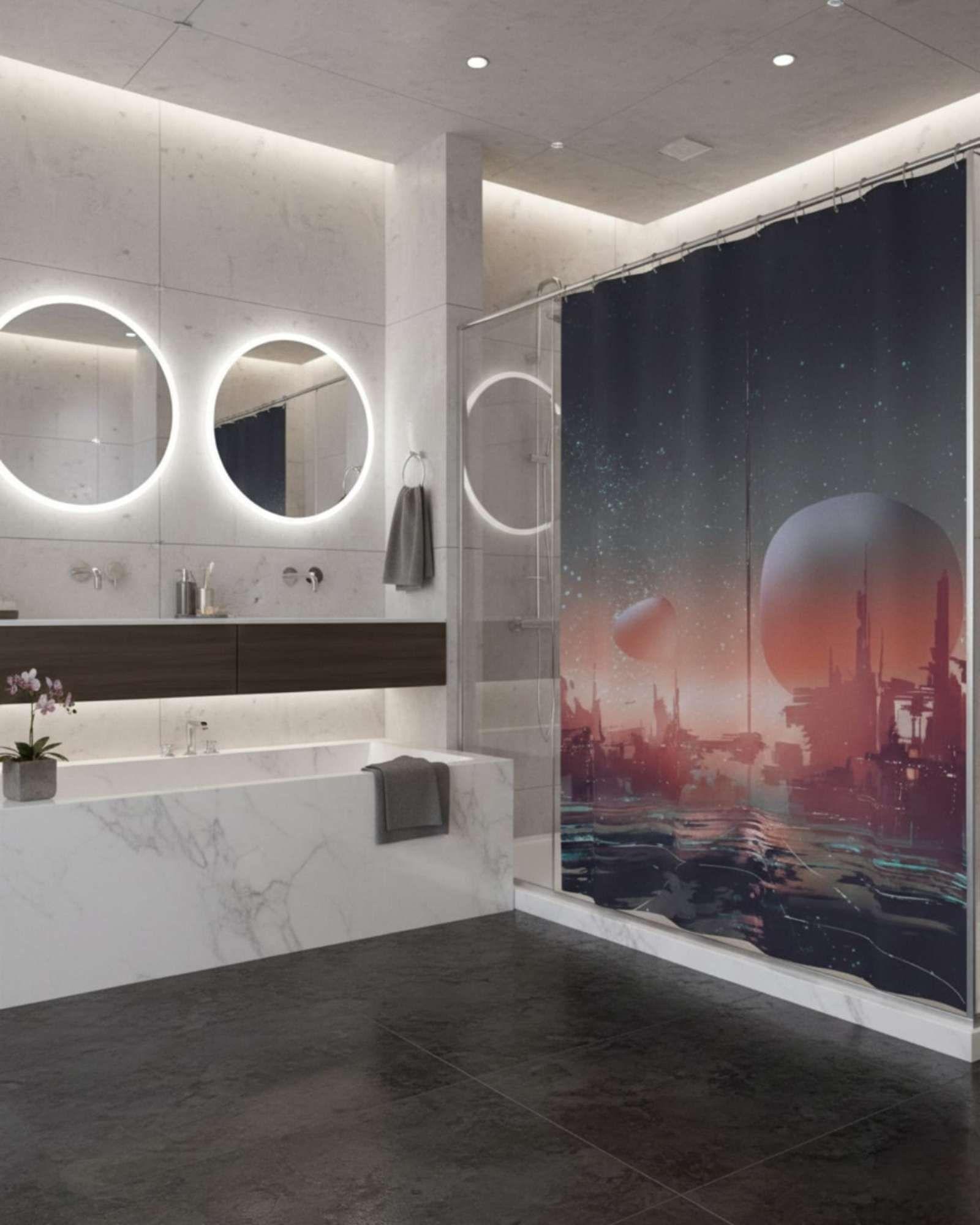 CORTINA DE GENERO CON PROTECTOR DE DUCHA set38-2