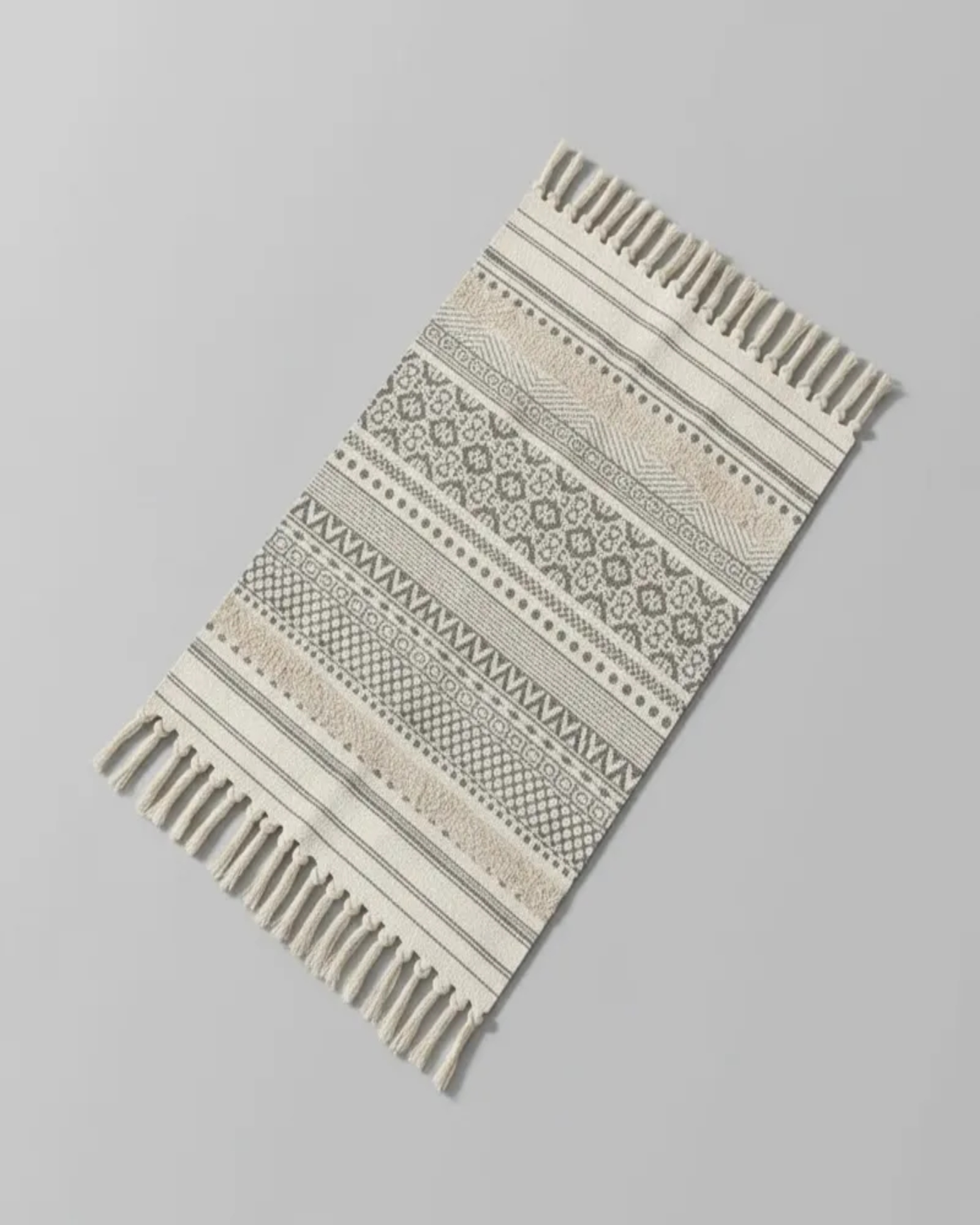 Pack de 2 Bajada de Cama de Lino estilo boho  medida 60 cm x 90 cm C7-4