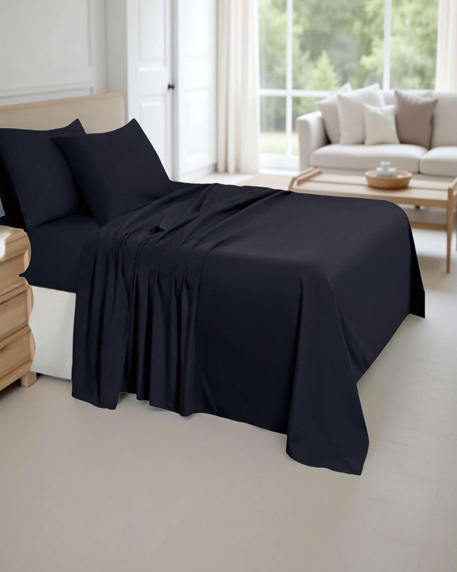 Set de Sabanas Verano King Negro-2