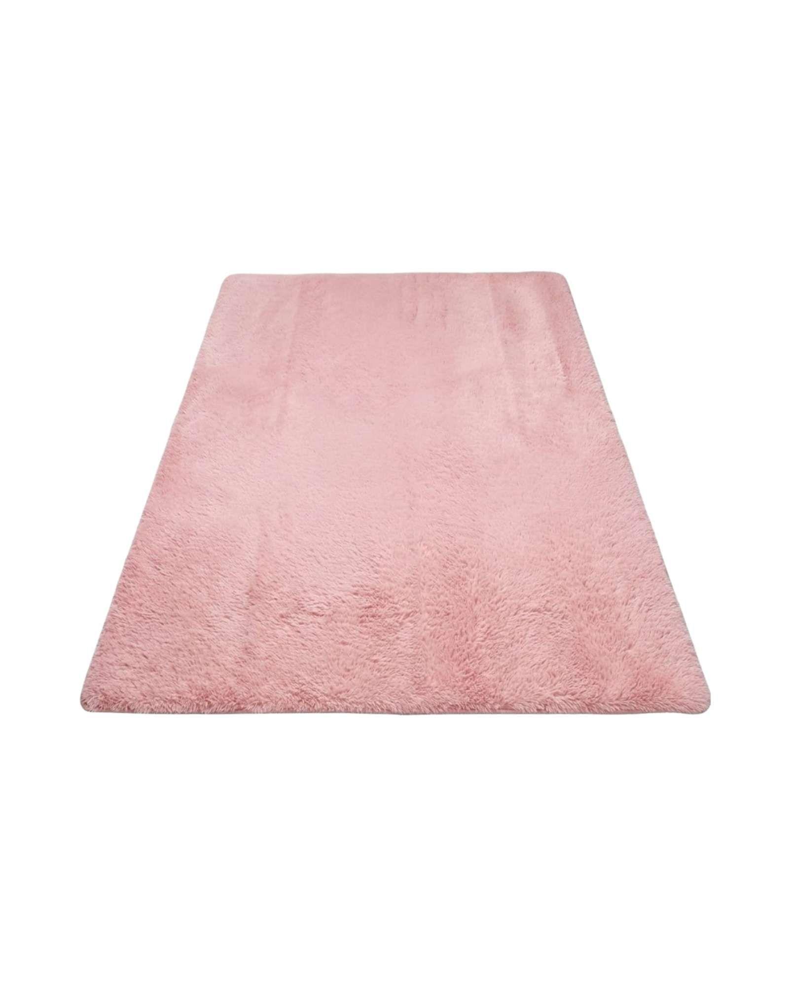 Alfombra Shaggy Peluda Extra Suave VERANO / INVIERNO 300 x 200 cm  Rosa-4