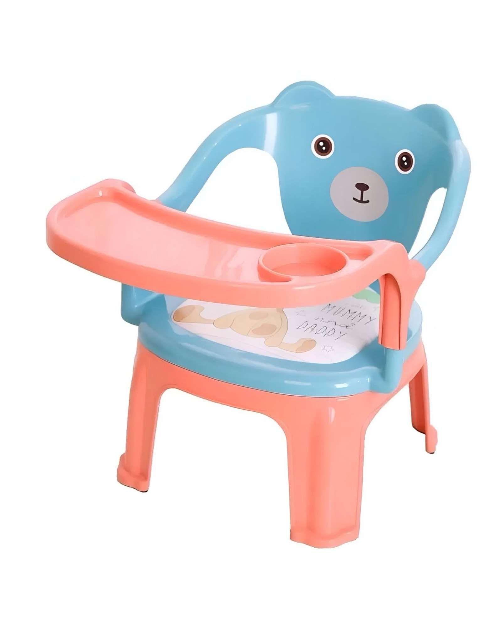 Silla de Comer Infantil con Bandeja extraible Diseño Osito-1
