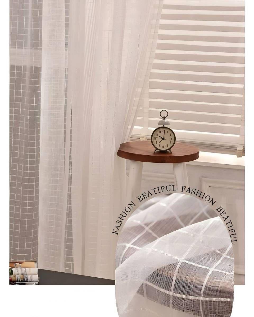 Pack de Visillo transparente con textura 140x230cm v04-3