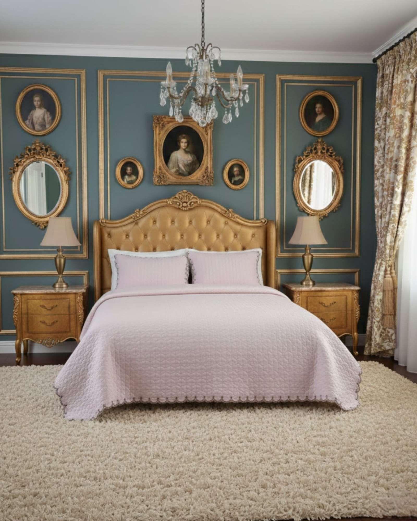 COBERTOR QUILT BORDADO 2 PLAZA EXTRA SUAVE ROSA CLARO-2