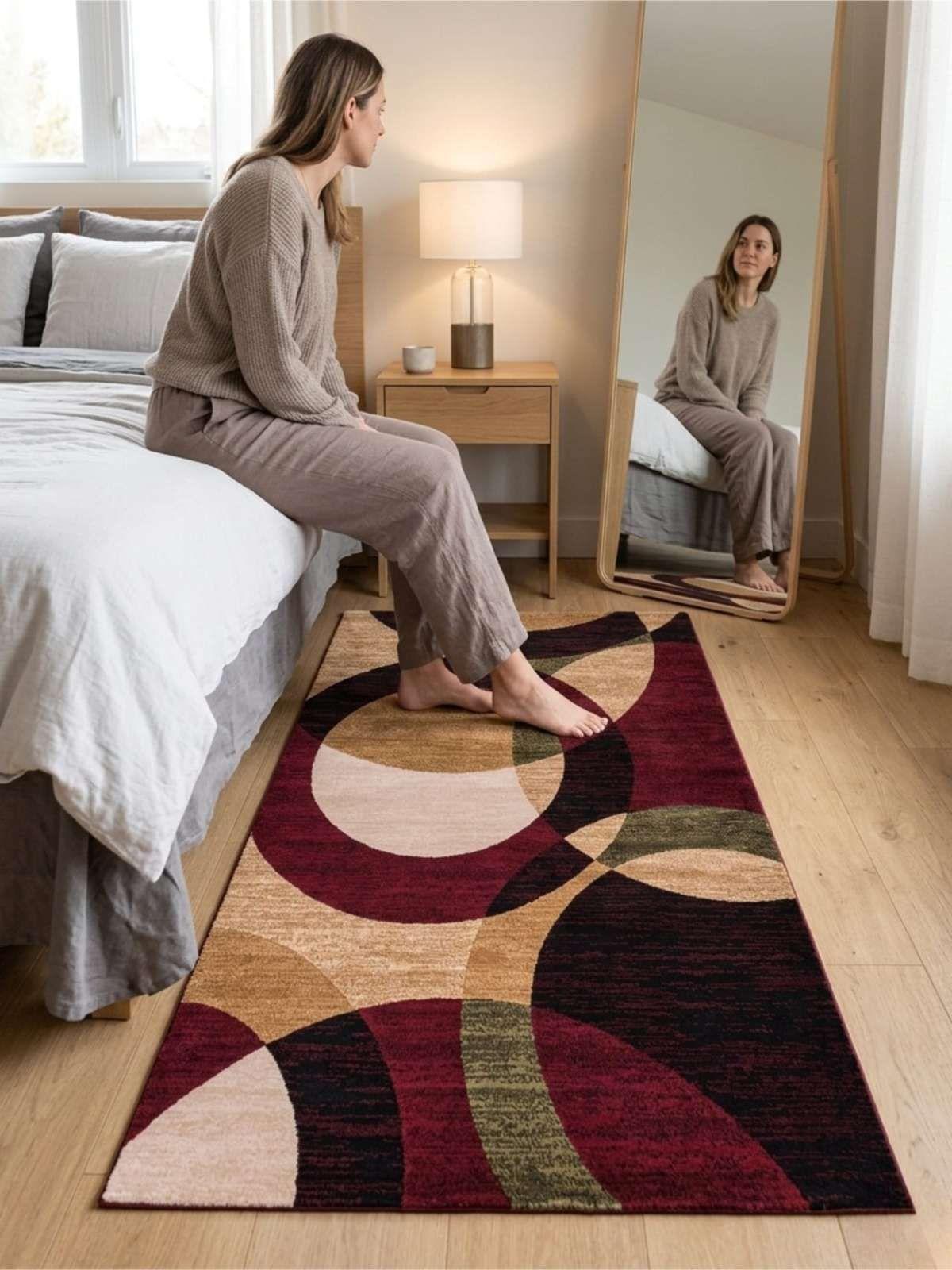 Alfombra De Pasillo Antideslizante 60x180 Suave Lavable beige-3