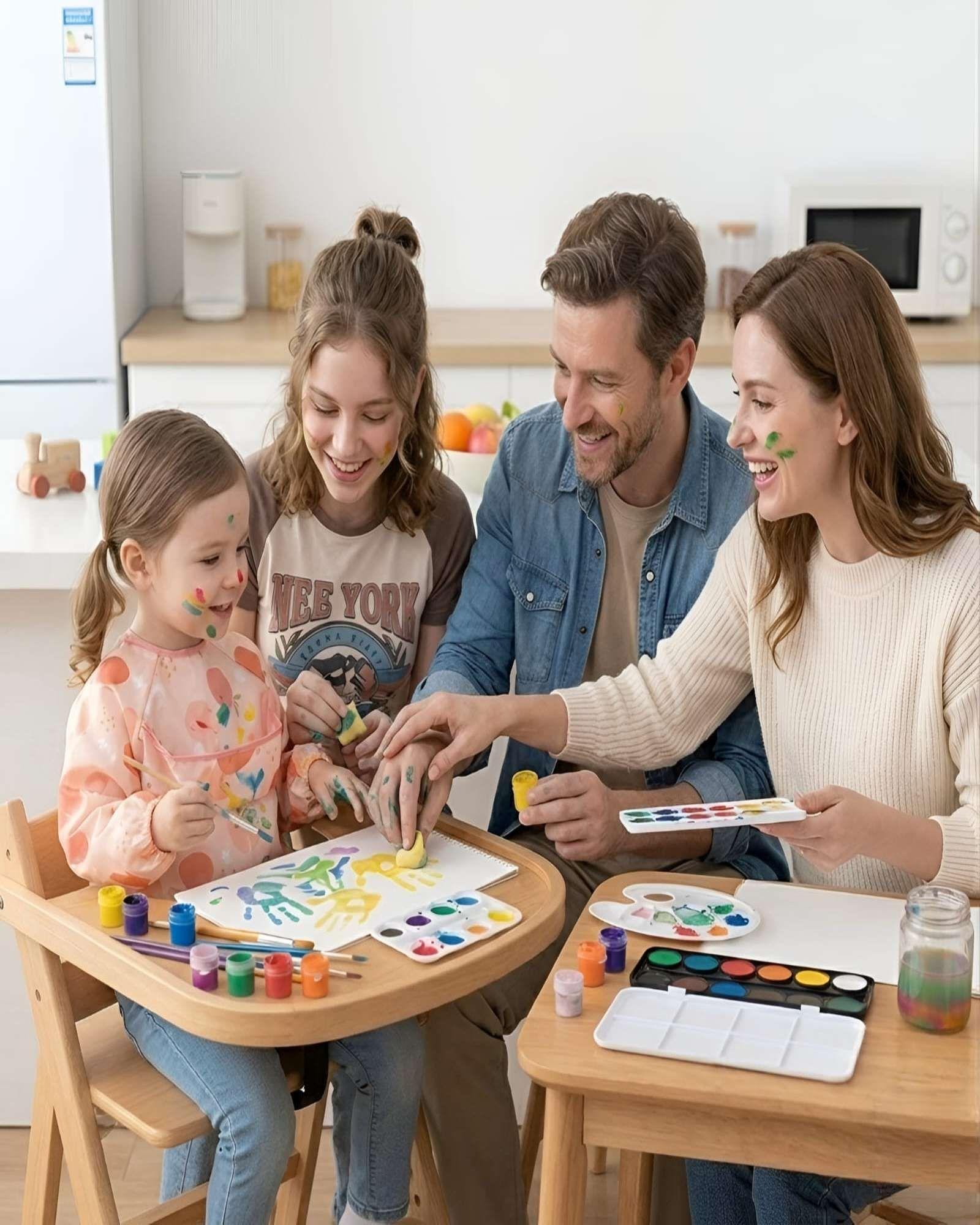 Babero Con Mangas Para Bebé Lavable Fácil Limpieza m4-3