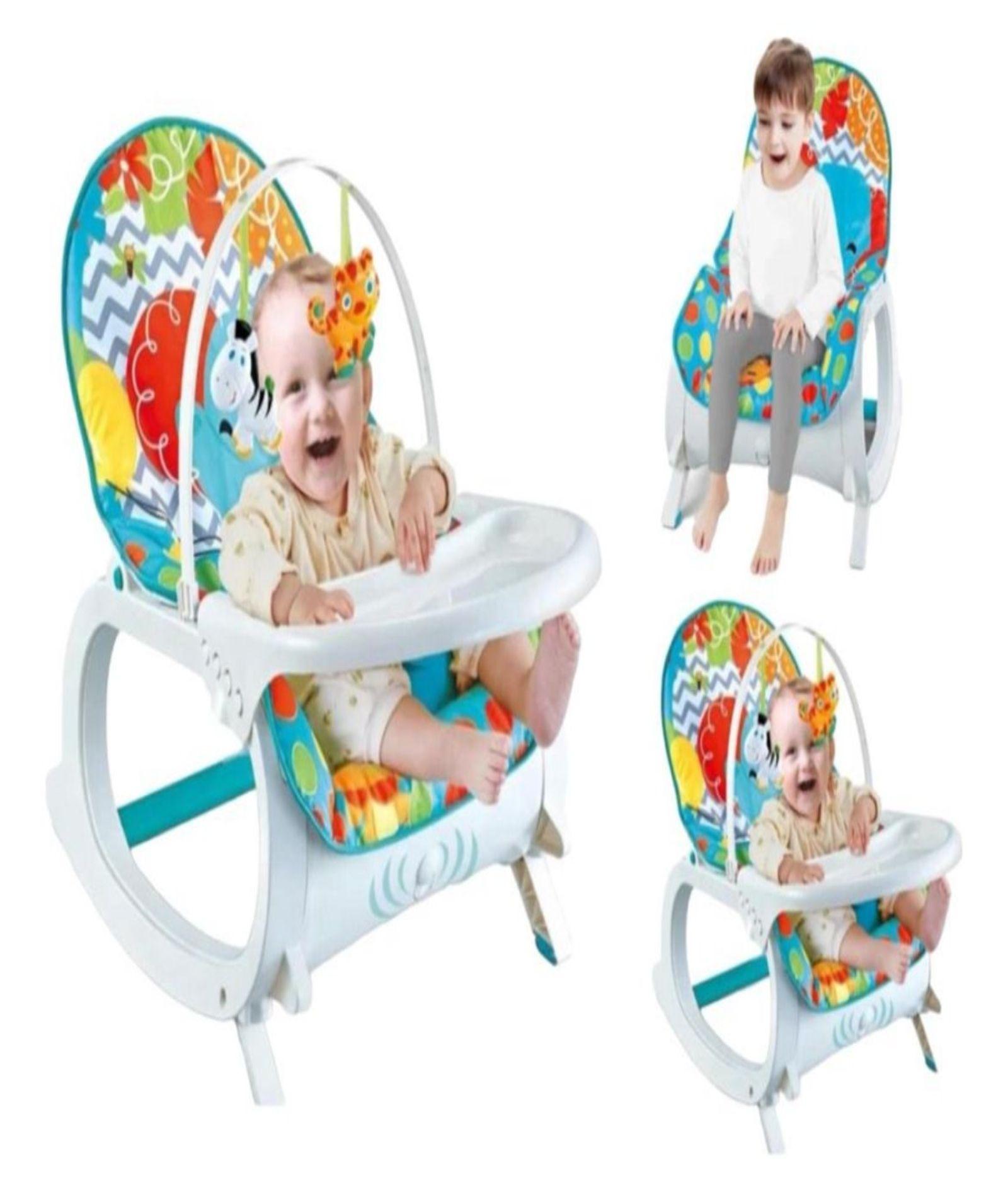 Silla Vibratoria Musical 3 en 1 para Bebés-1
