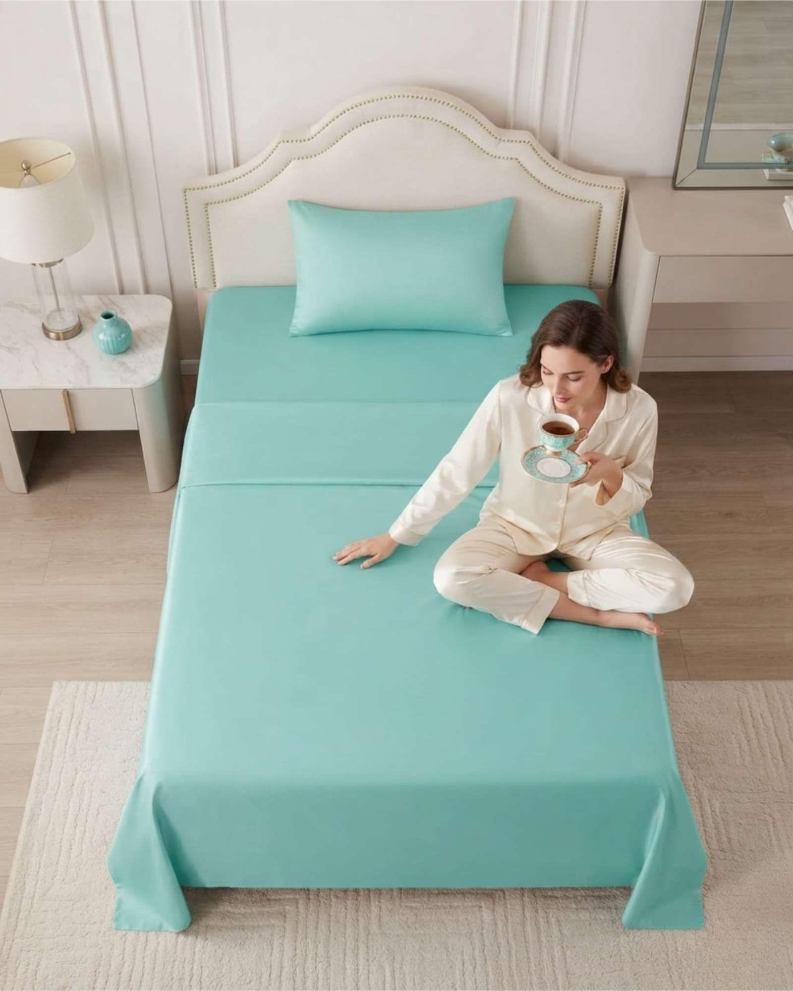 Sabanas Plaza Y Media De 500 Hilos Calidad Hotelera Y Ajuste Perfecto m10-0