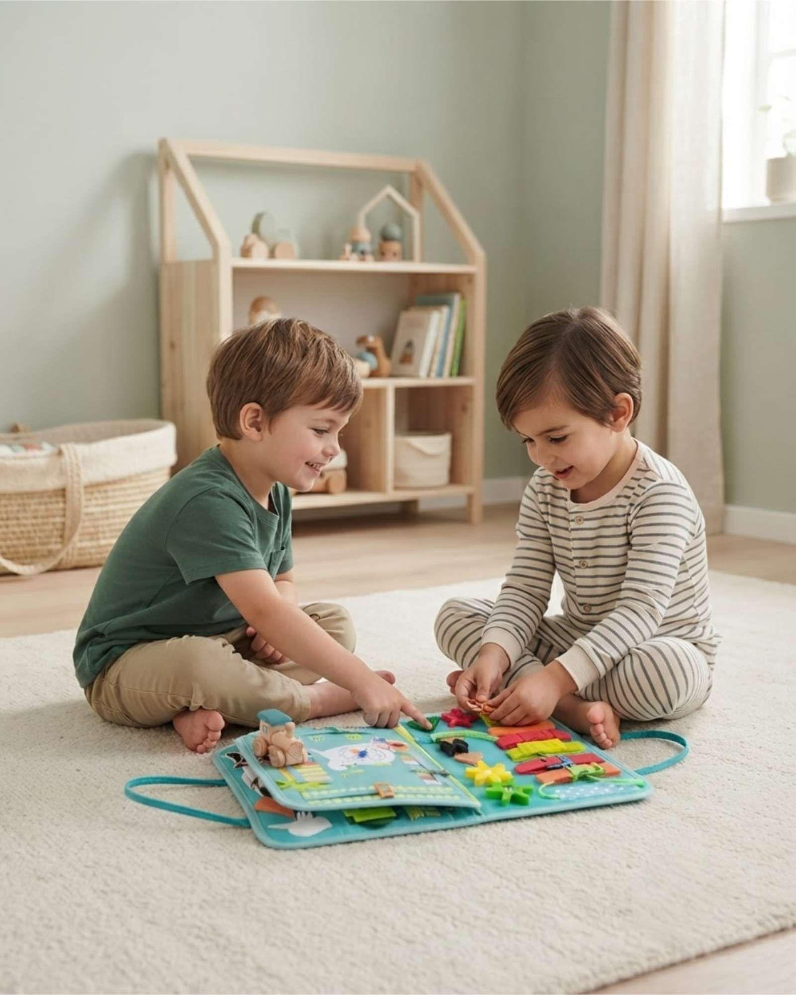 Juguete Educativo Libro Sensorial Didactico Tipo Maletin m2-4