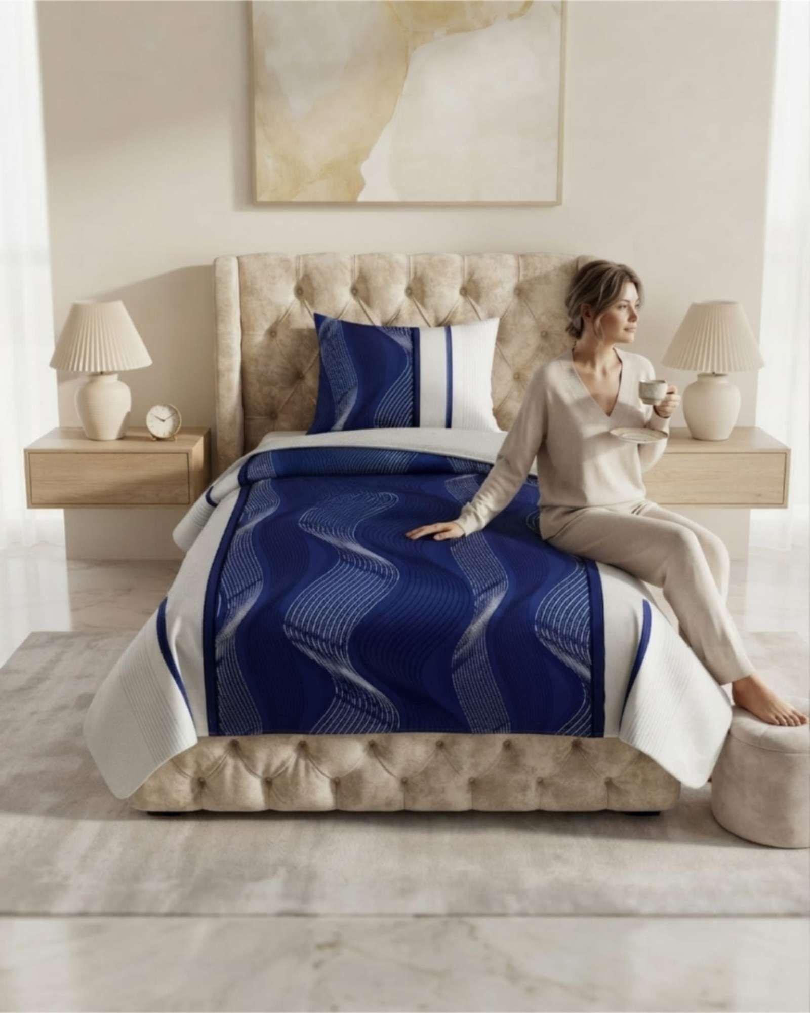 Cubrecama Quilt de Verano 1.5 Plazas Delgado + 1 Almohada 05-2