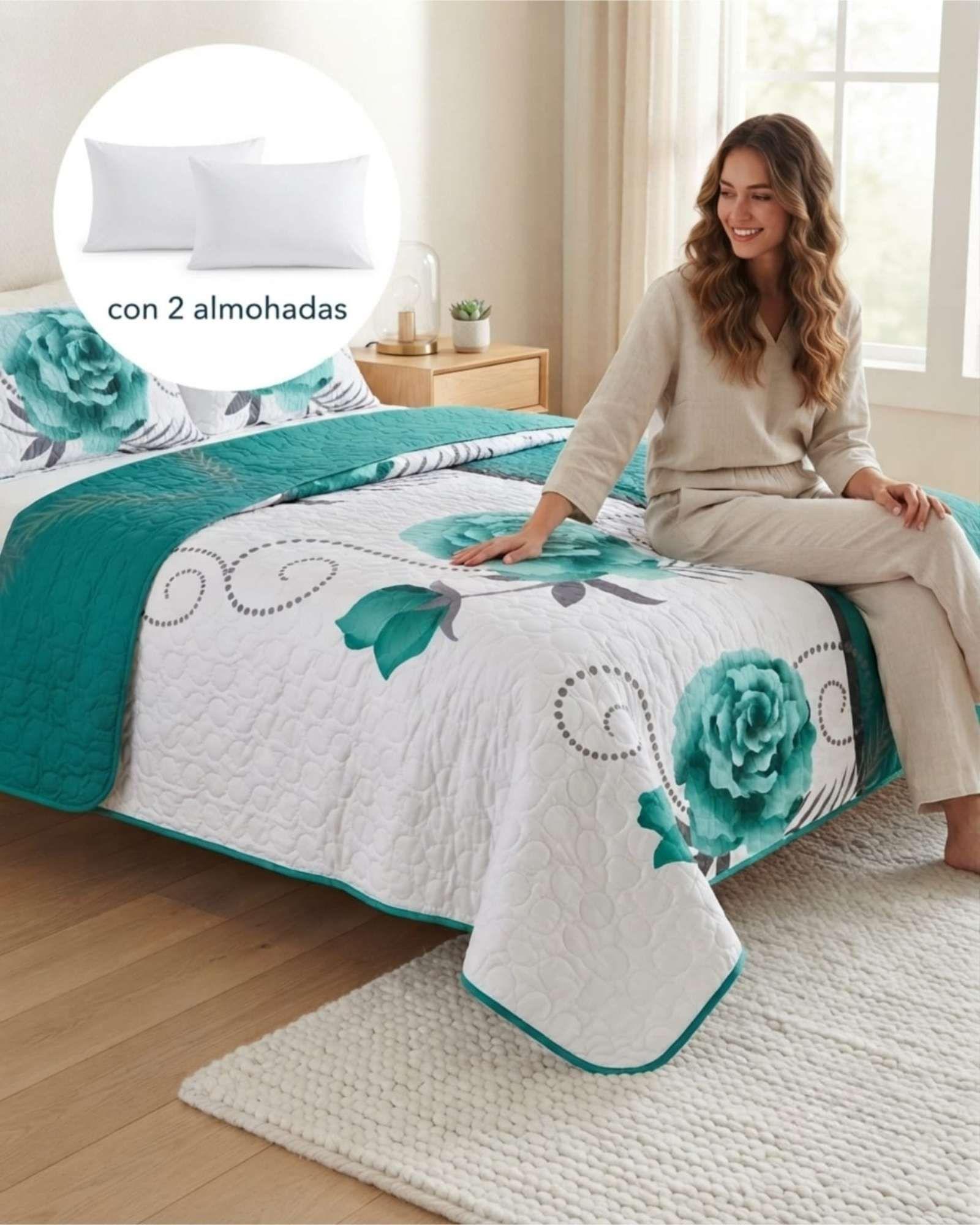 Quilt De Verano King Mas Almohadas Transpirable Y Suave m6-3