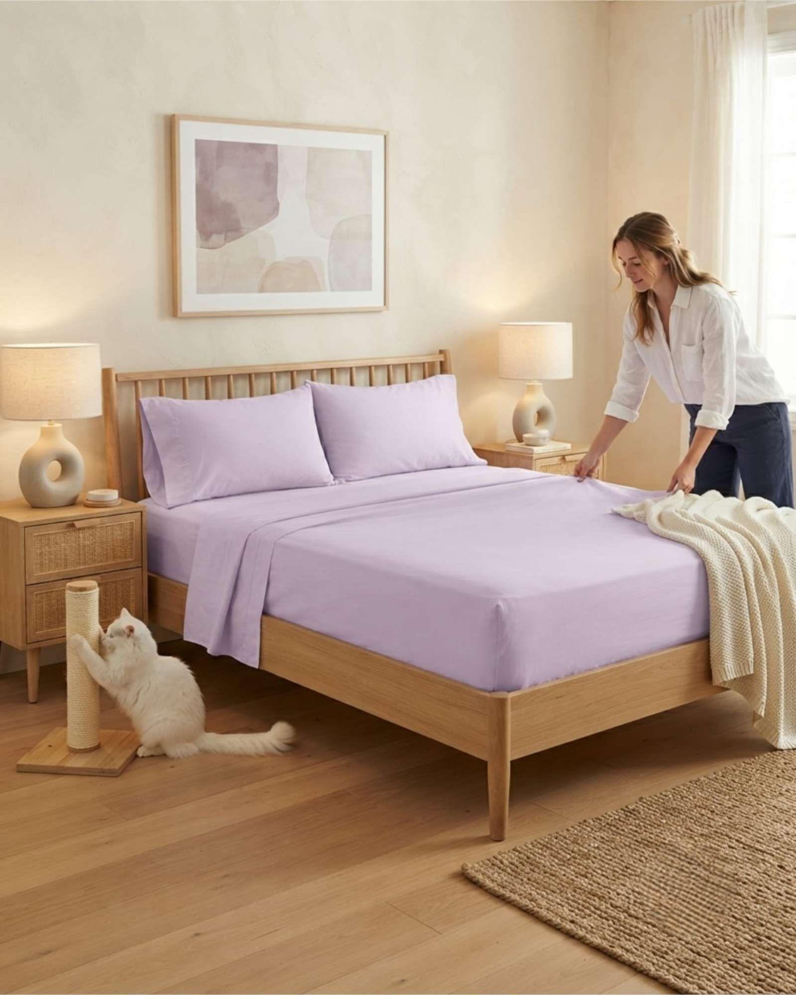 Juego De Sabanas Estilo De Revista Para Dormitorio King m1-0
